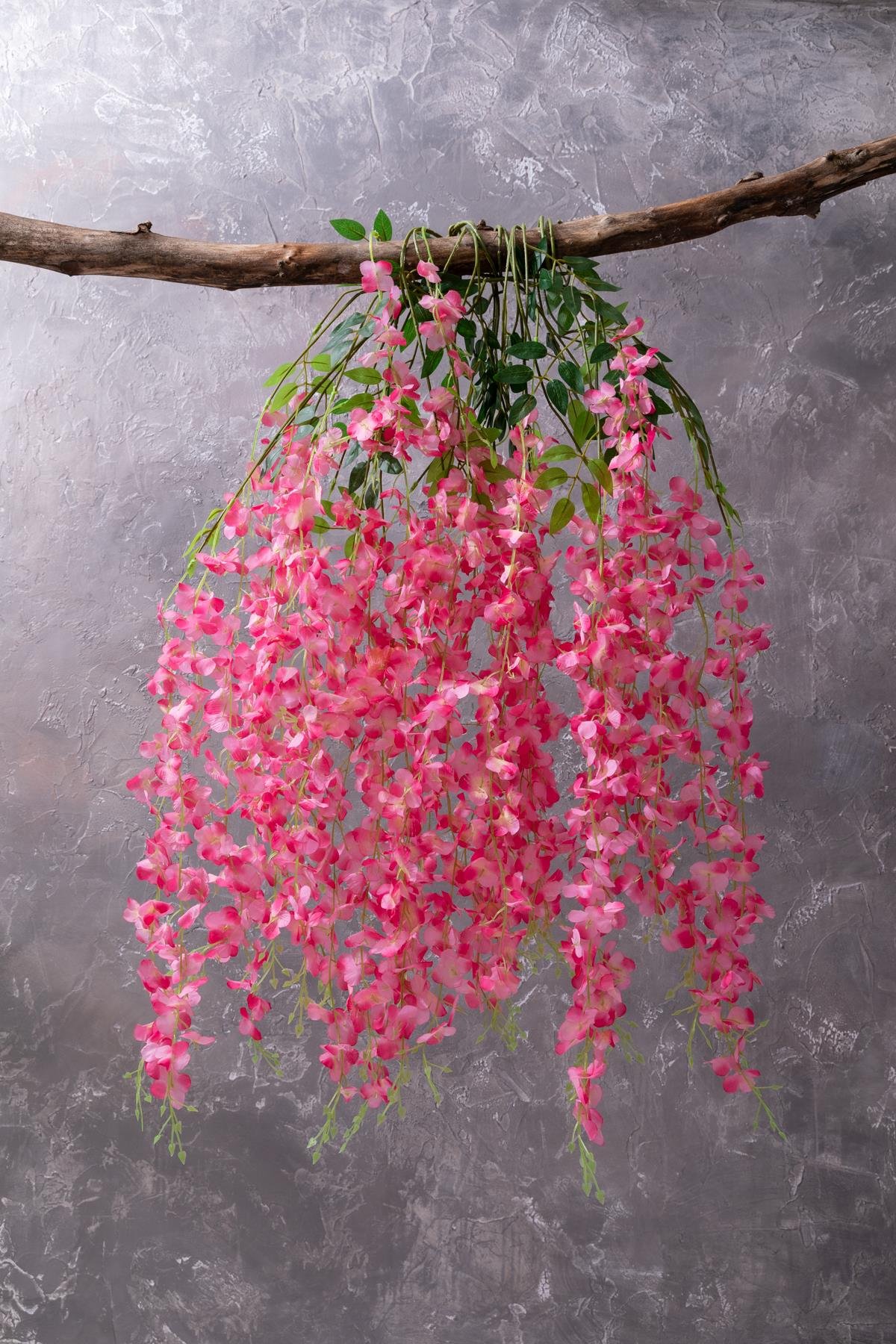 Dikey Dekor - sarkan yapay cicek akasya 12 li pembe 2379 Toptan Sarkan Yapay Çiçek Akasya 12'li Pembe - Görsel 2
