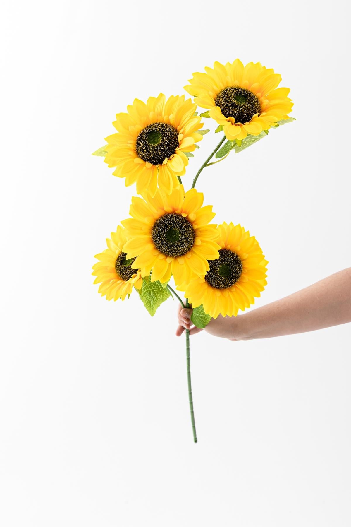 Dikey Dekor - yapay aycicegi 90 cm dal 5 kafa 8348 Toptan Yapay Ayçiçeği 90 Cm Dal 5 Kafa - Görsel 3