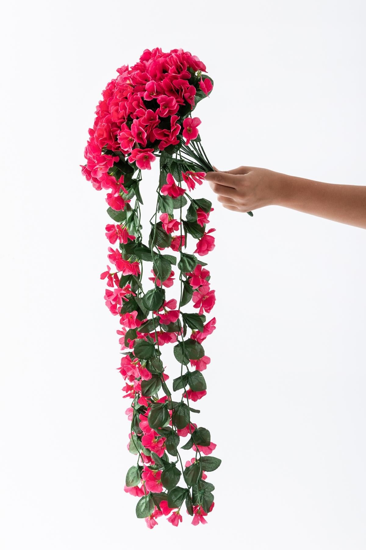 Dikey Dekor - yapay begonvil cicegi 75 cm fusya 22 dal 3017 Toptan Yapay Begonvil Çiçeği 75 cm Fuşya 22 dal - Görsel 3