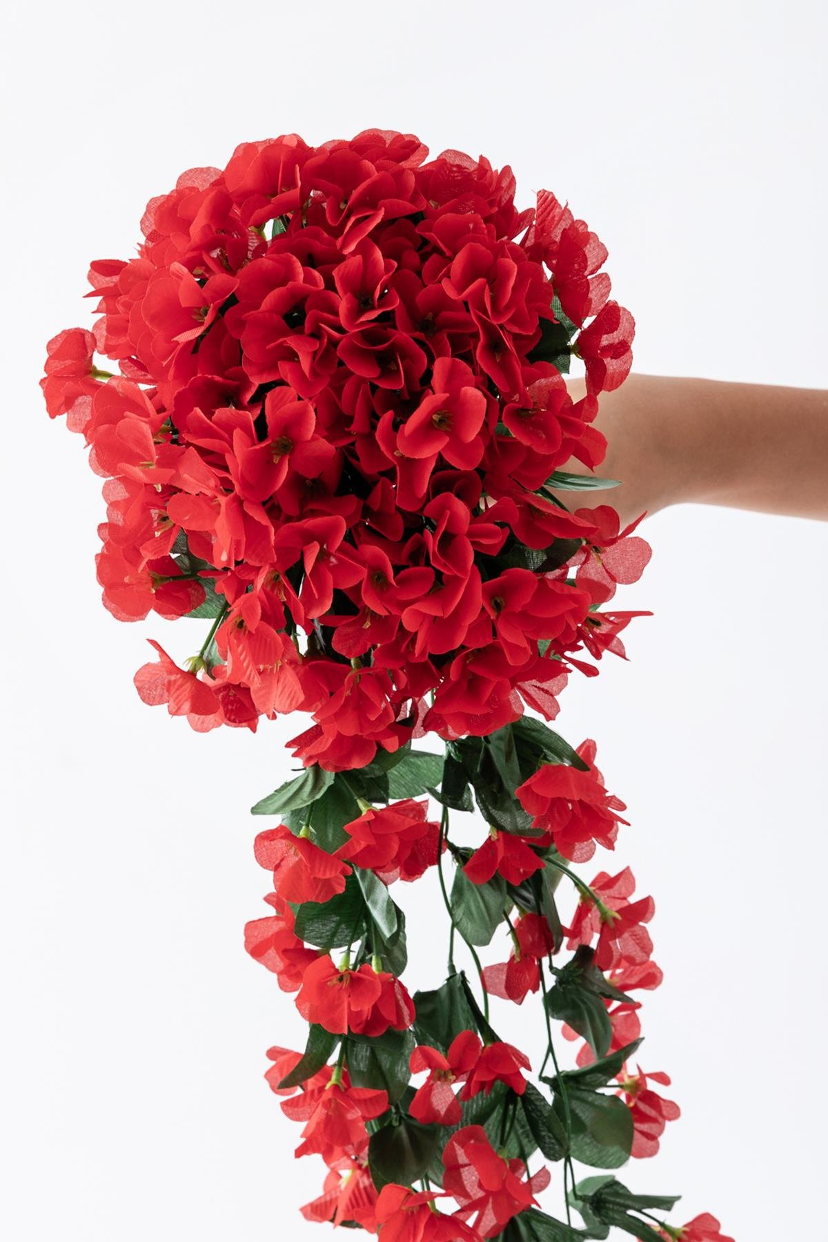 Dikey Dekor - yapay begonvil cicegi 75 cm kirmizi 22 dal 3059 Toptan Yapay Begonvil Çiçeği 75 cm Kırmızı 22 Dal - Görsel 2