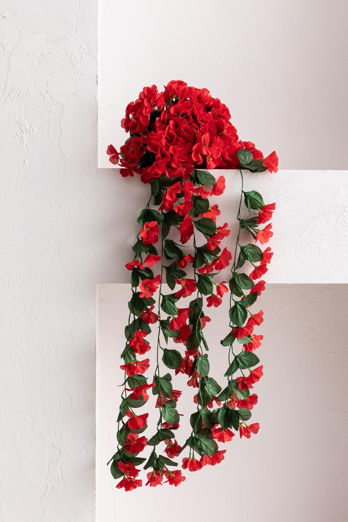 Dikey Dekor - yapay begonvil cicegi 75 cm kirmizi 22 dal 3060 Toptan Yapay Begonvil Çiçeği 75 cm Kırmızı 22 Dal - Görsel 3