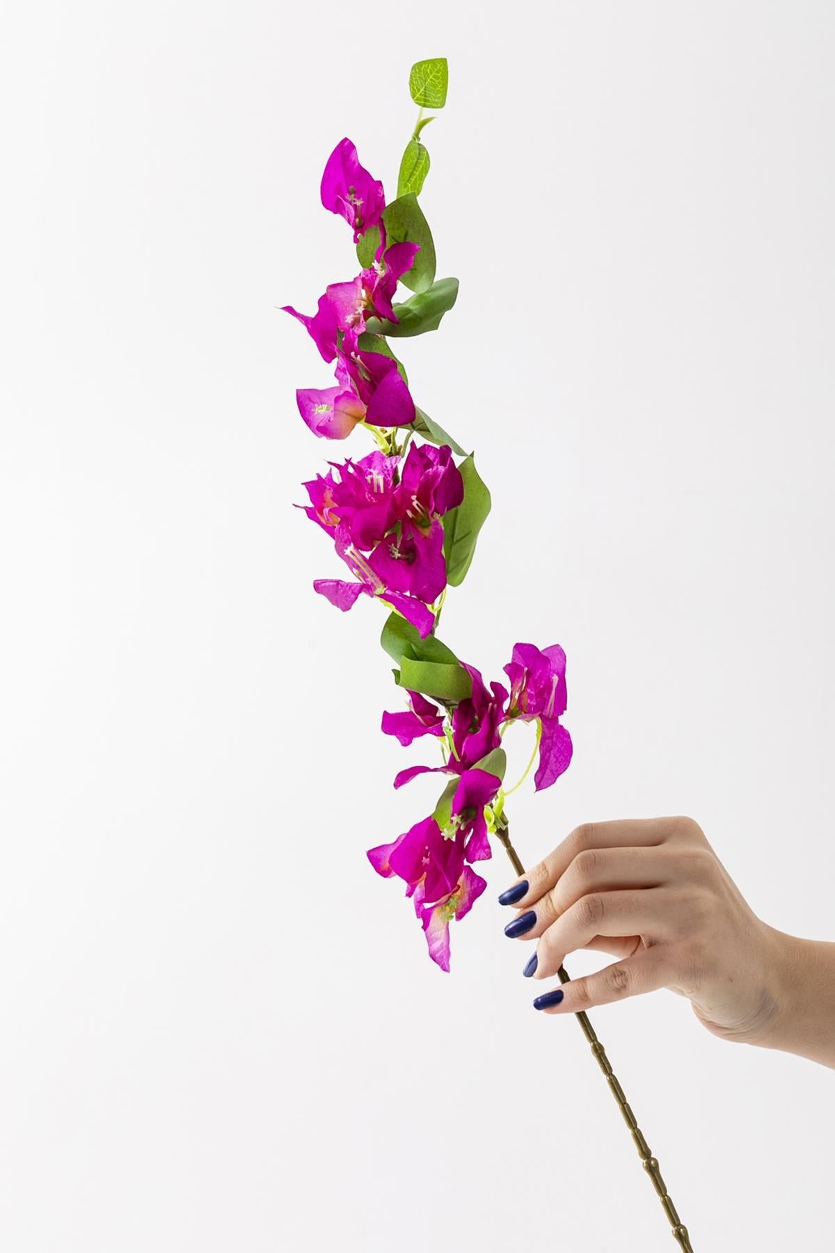 Dikey Dekor - yapay begonvil dali 80 cm mor 4778 Toptan Yapay Begonvil Dalı 80 cm Mor - Görsel 3