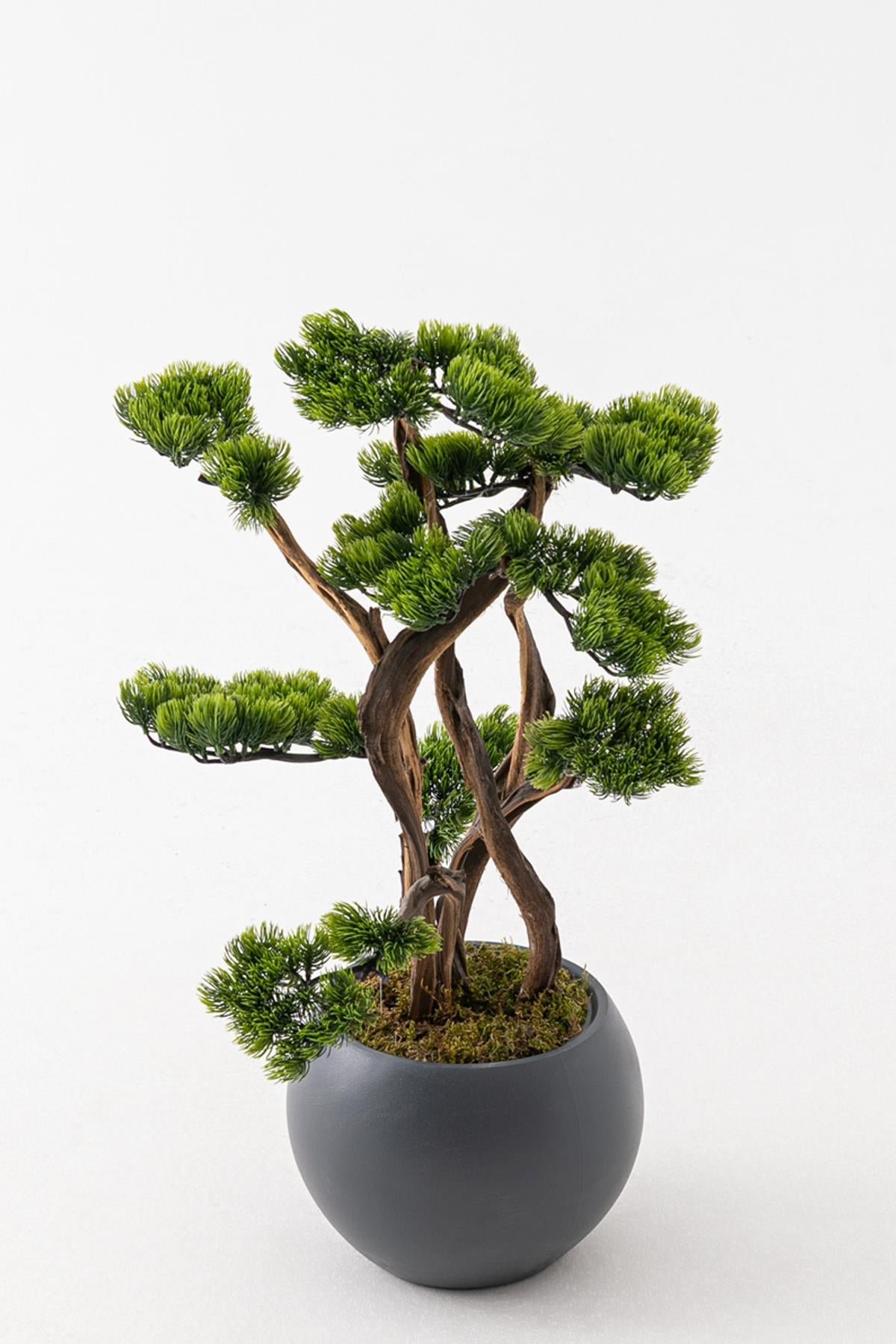 Dikey Dekor - yapay bonsai 100 cm 10 dal kure gri kure 7942 Toptan Yapay Bonsai 100 Cm 10 Dal Küre Gri Küre - Görsel 2