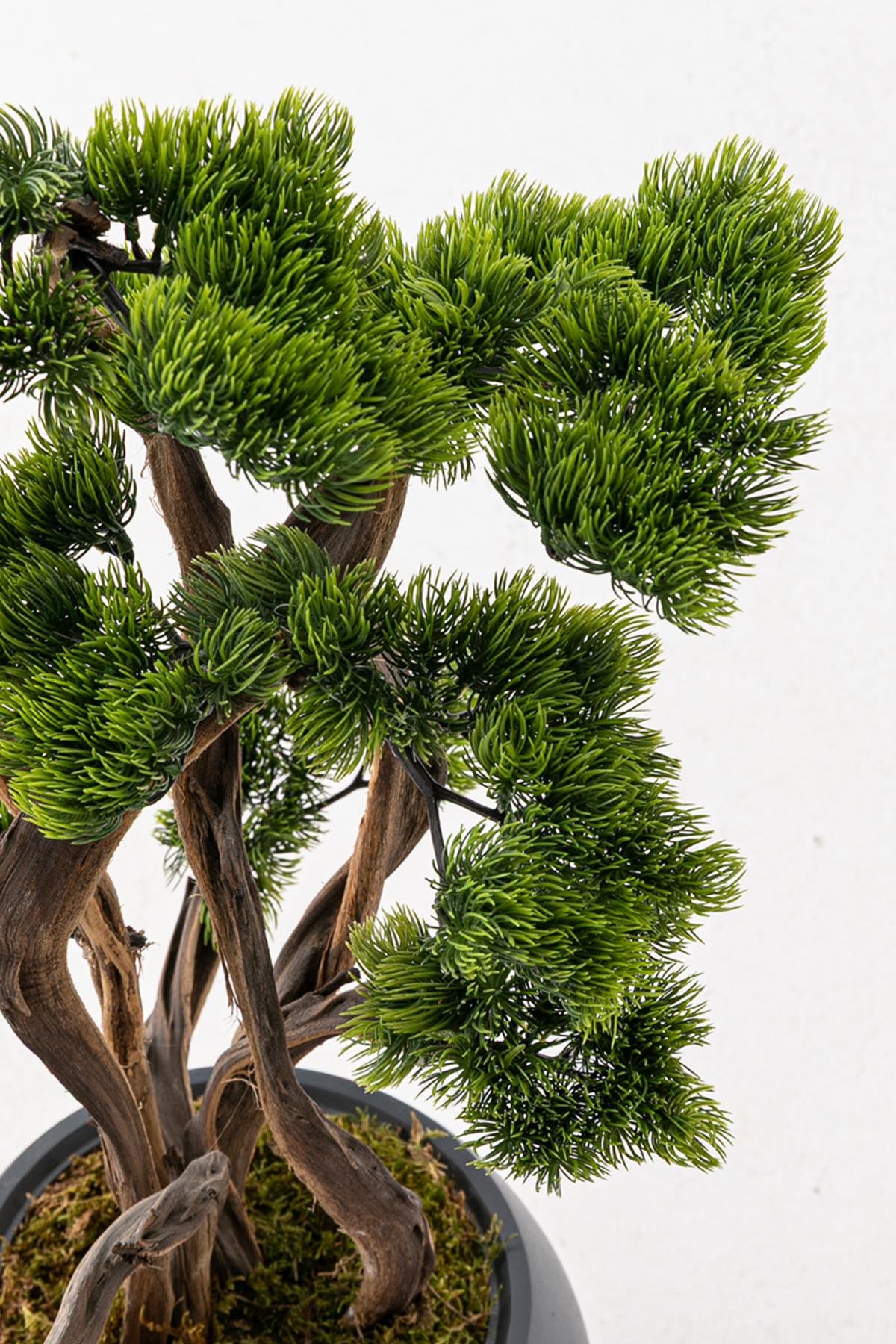 Dikey Dekor - yapay bonsai 100 cm 10 dal kure gri kure 7944 Toptan Yapay Bonsai 100 Cm 10 Dal Küre Gri Küre - Görsel 3