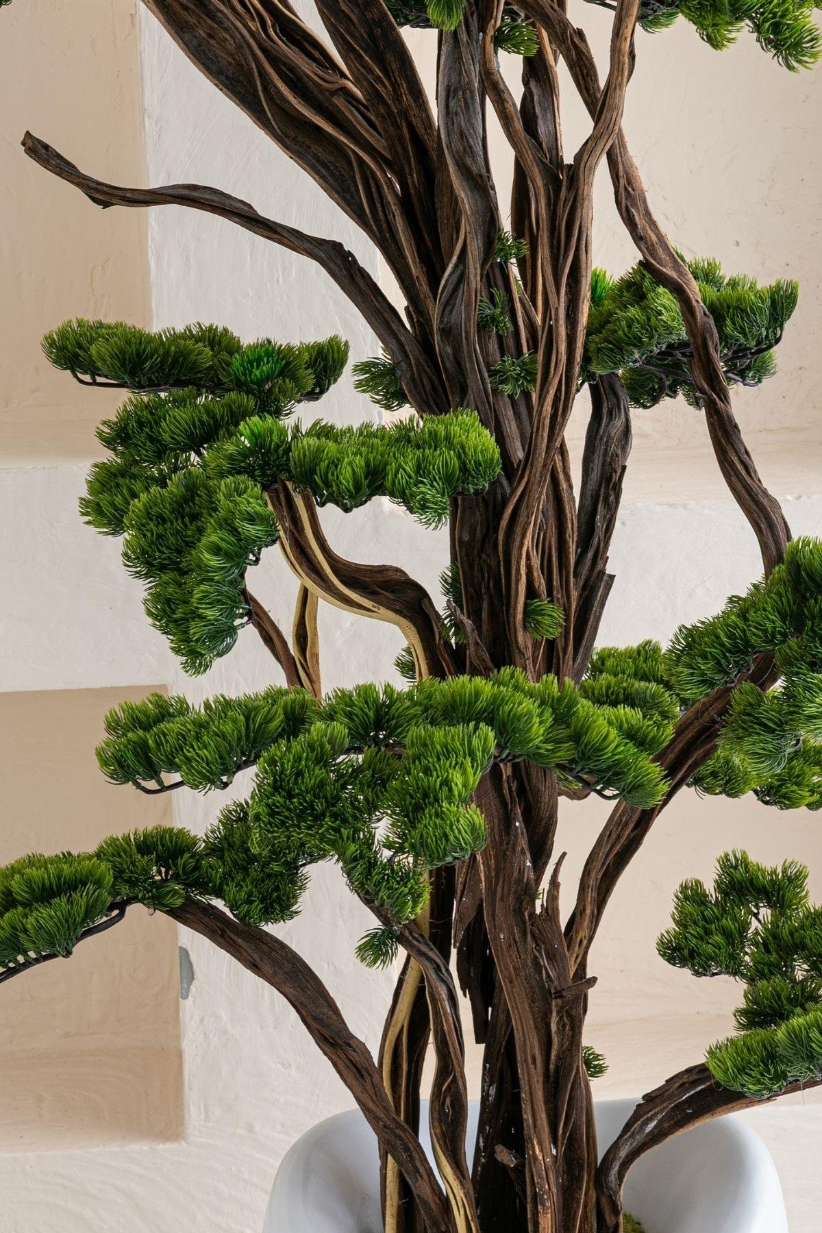 Dikey Dekor - yapay buyuk bonsai agaci 200 cm 40 dal 7124 Toptan Yapay Büyük Bonsai Ağacı 200 cm 40 dal - Görsel 4