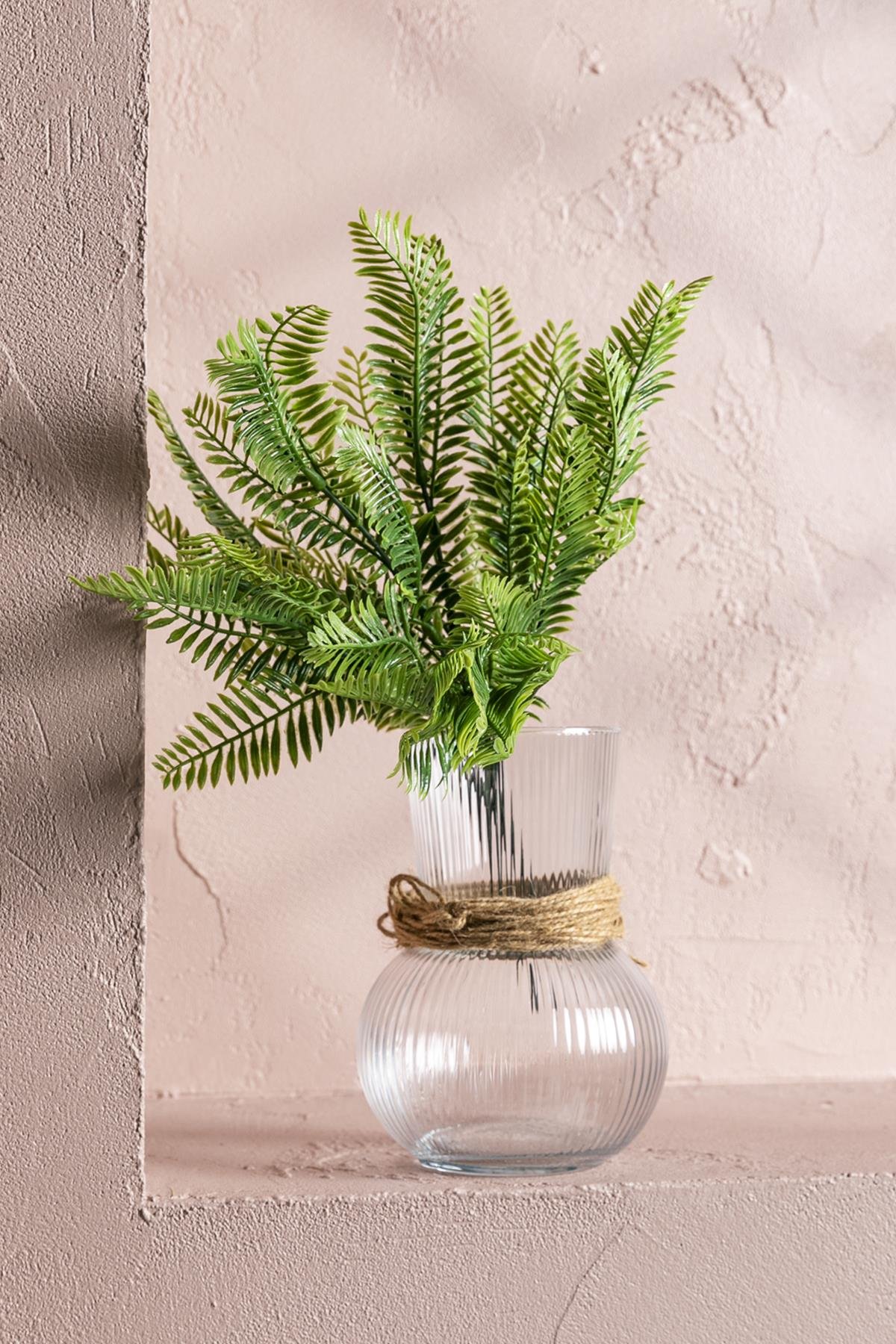 Dikey Dekor - yapay fenix demeti yesil 35 cm 7 dal uv 3988 Toptan Yapay Fenix Demeti Yeşil 35 Cm 7 Dal (Uv) - Görsel 2