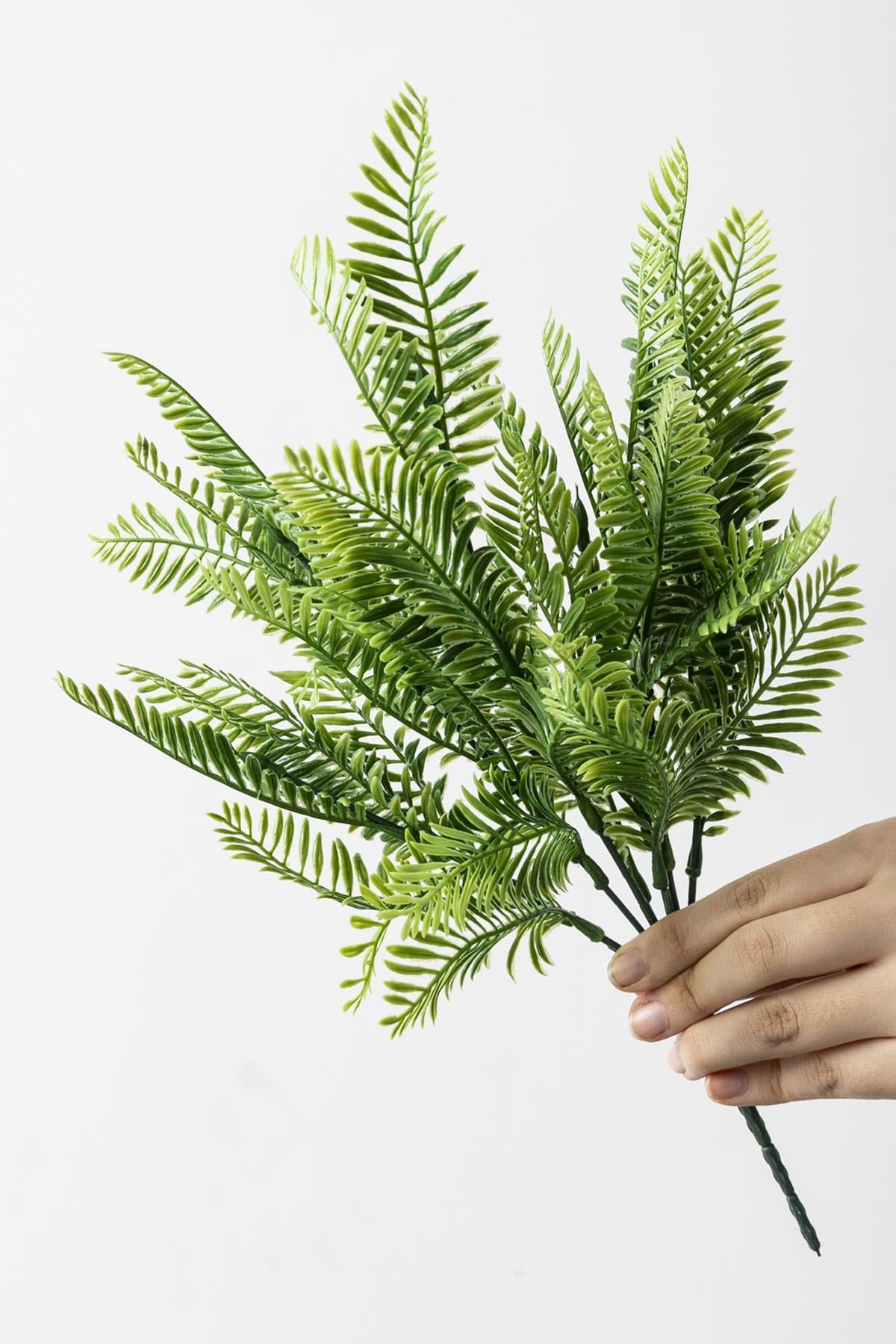 Dikey Dekor - yapay fenix demeti yesil 35 cm 7 dal uv 3989 Toptan Yapay Fenix Demeti Yeşil 35 Cm 7 Dal (Uv) - Görsel 3