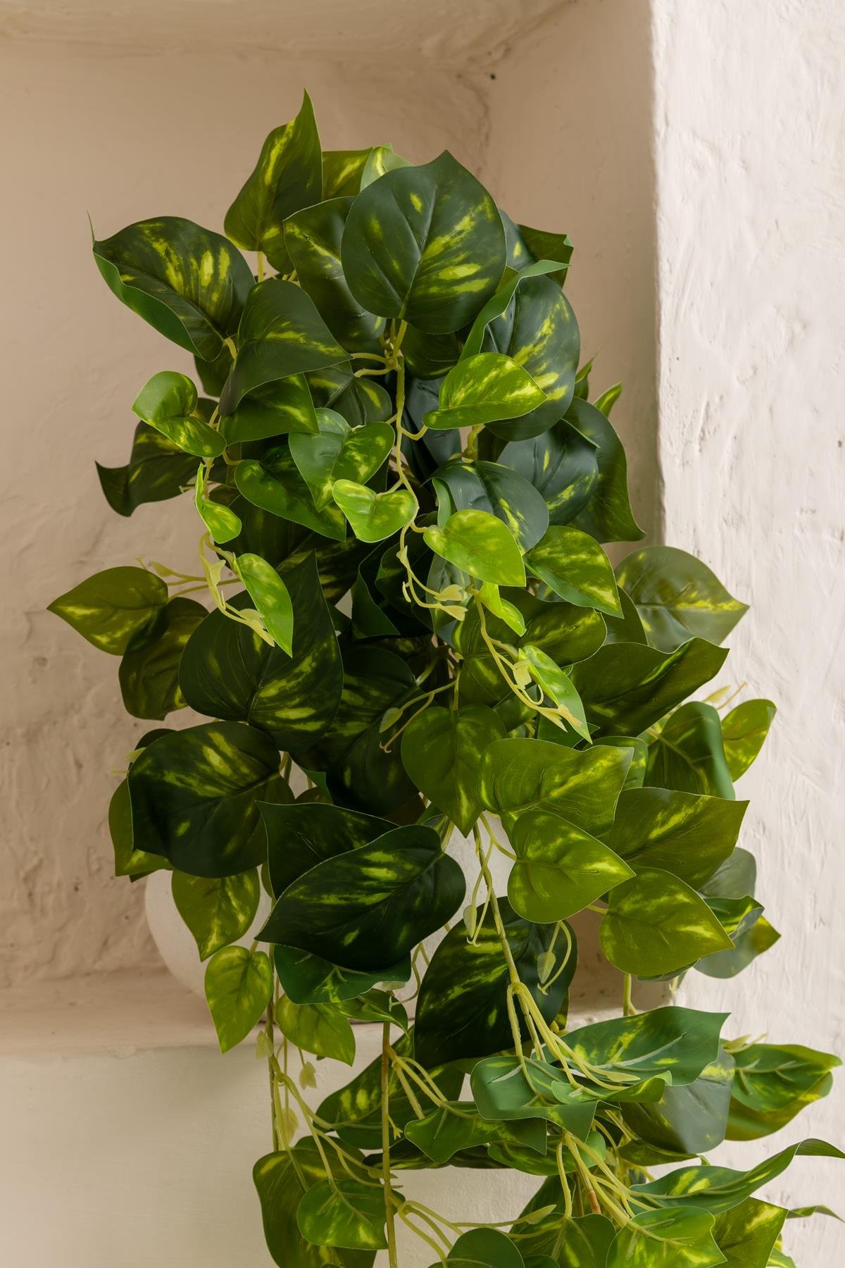 Dikey Dekor - yapay hedera sarmasik 100 cm 9 dal alacali yesil 7066 Toptan Yapay Hedera Sarmaşık 100 Cm 9 Dal Alacalı Yeşil - Görsel 2
