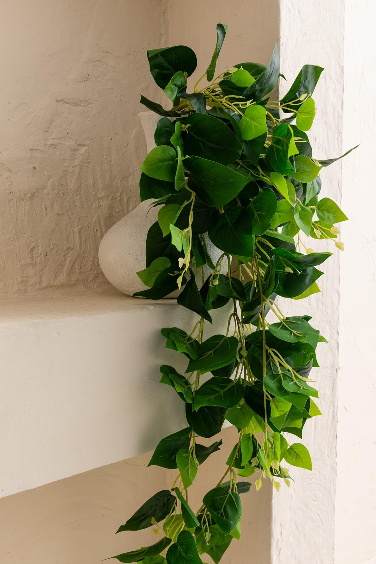 Dikey Dekor - yapay hedera sarmasik 100 cm 9 dal yesil 7060 Toptan Yapay Hedera Sarmaşık 100 Cm 9 Dal Yeşil - Görsel 2
