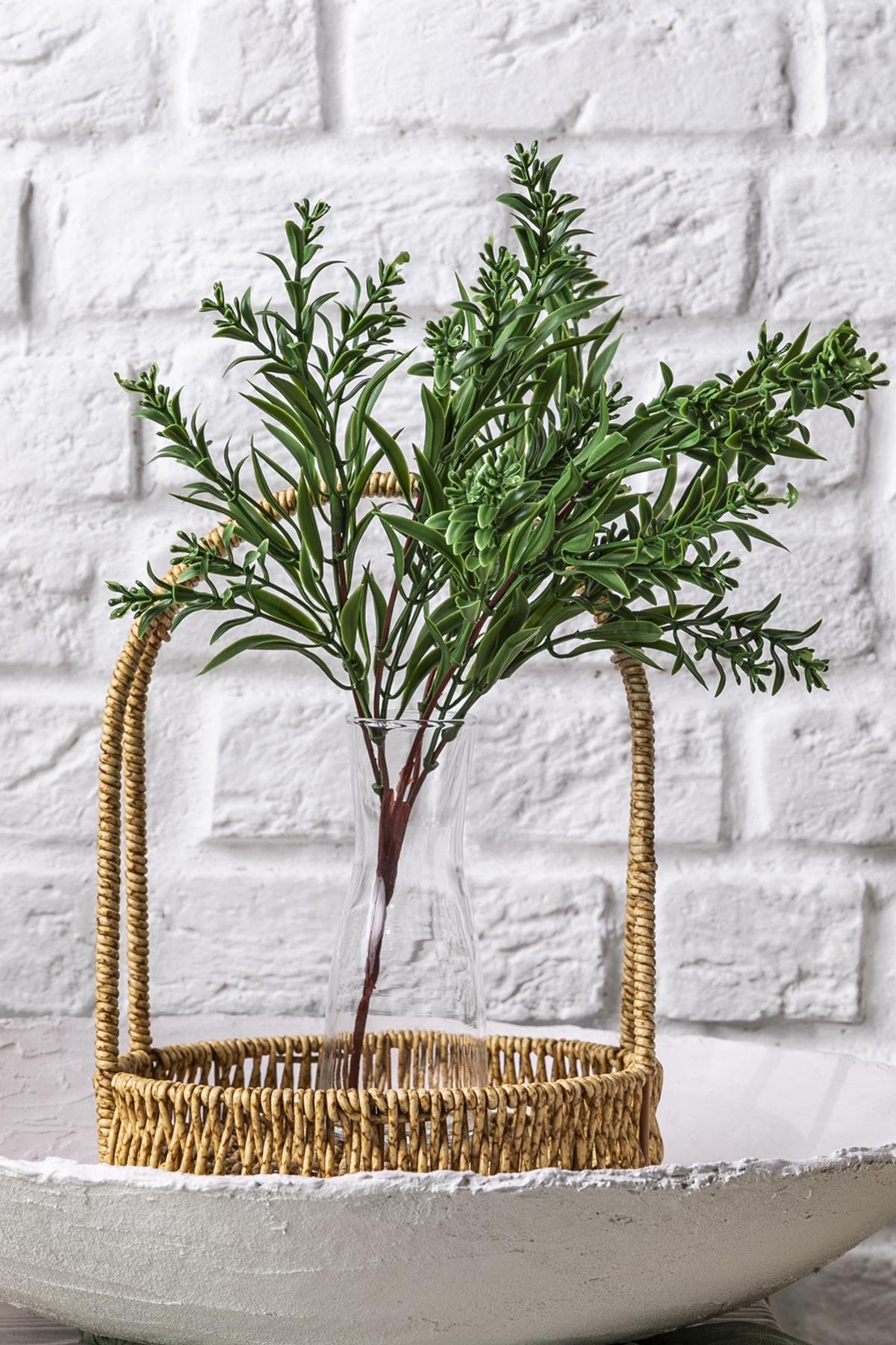 Dikey Dekor - yapay ihlamur demeti yesil 35 cm 5 dal uv 3993 Toptan Yapay Ihlamur Demeti Yeşil 35 Cm 5 Dal (Uv) - Görsel 2