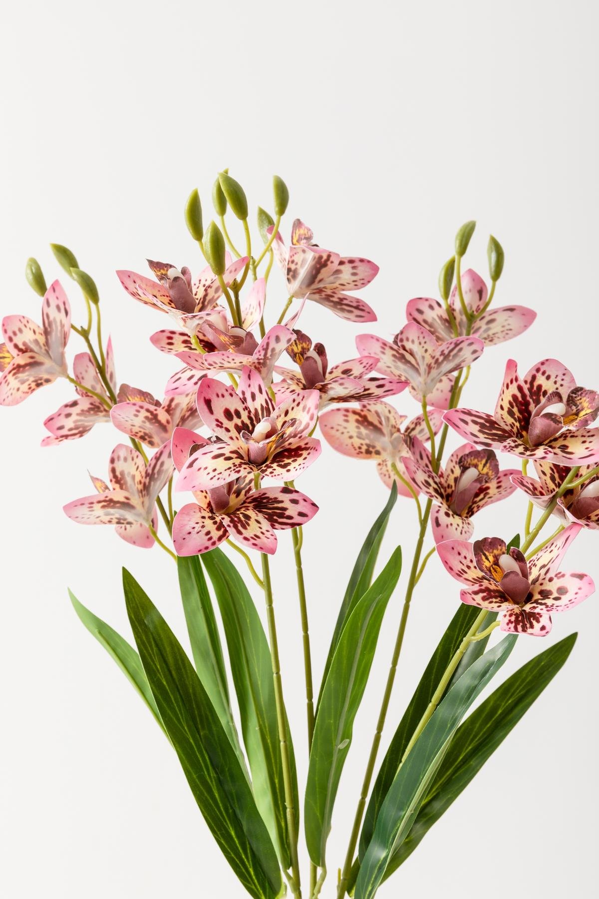 Dikey Dekor - yapay islak orkide cicegi acik pembe 5 dal 2656 Toptan Yapay Islak Orkide Çiçeği Açık Pembe 5 Dal - Görsel 3