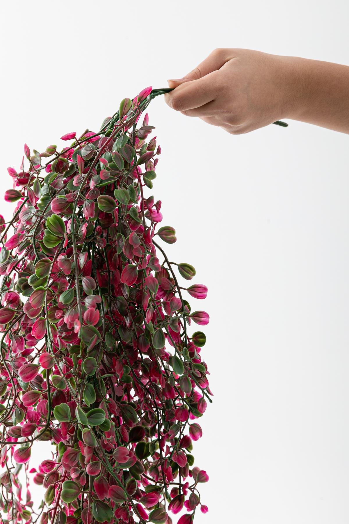 Dikey Dekor - yapay japon simsir sarkan 80 cm 5 dal yesil kirmizi 7893 Toptan Yapay Japon Şimşir Sarkan 80 Cm 5 Dal Yeşil Kırmızı - Görsel 3