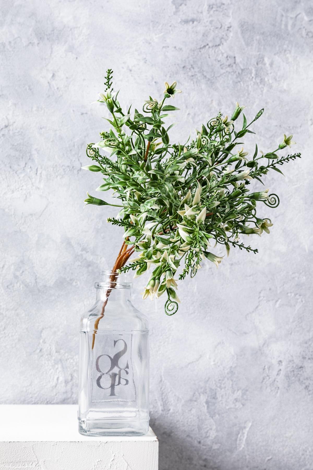 Dikey Dekor - yapay kabak cicegi demeti yesil beyaz 30 cm 5 dal 3939 Toptan Yapay Kabak Çiçeği Demeti Yeşil Beyaz 30 Cm 5 Dal - Görsel 2