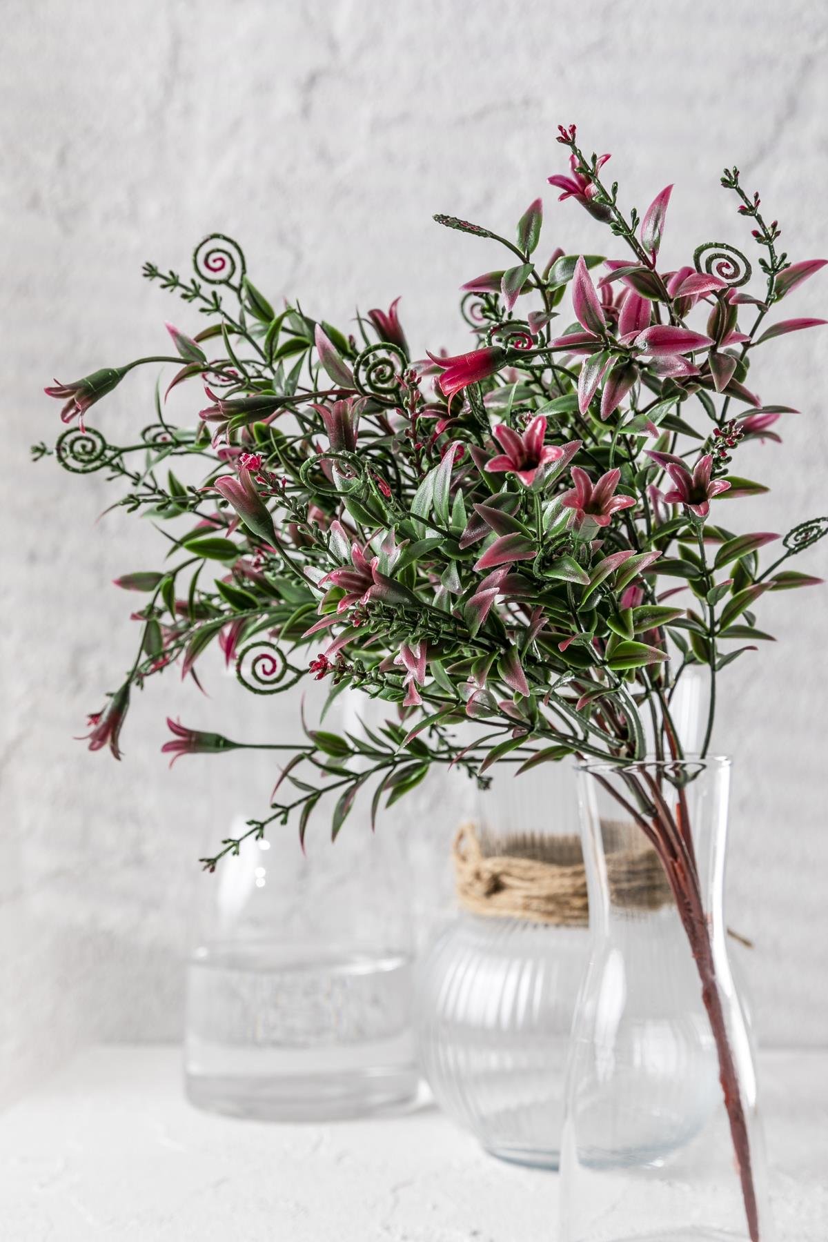 Dikey Dekor - yapay kabak cicegi demeti yesil pembe 30 cm 5 dal 3919 Toptan Yapay Kabak Çiçeği Demeti Yeşil Pembe 30 Cm 5 Dal - Görsel 2