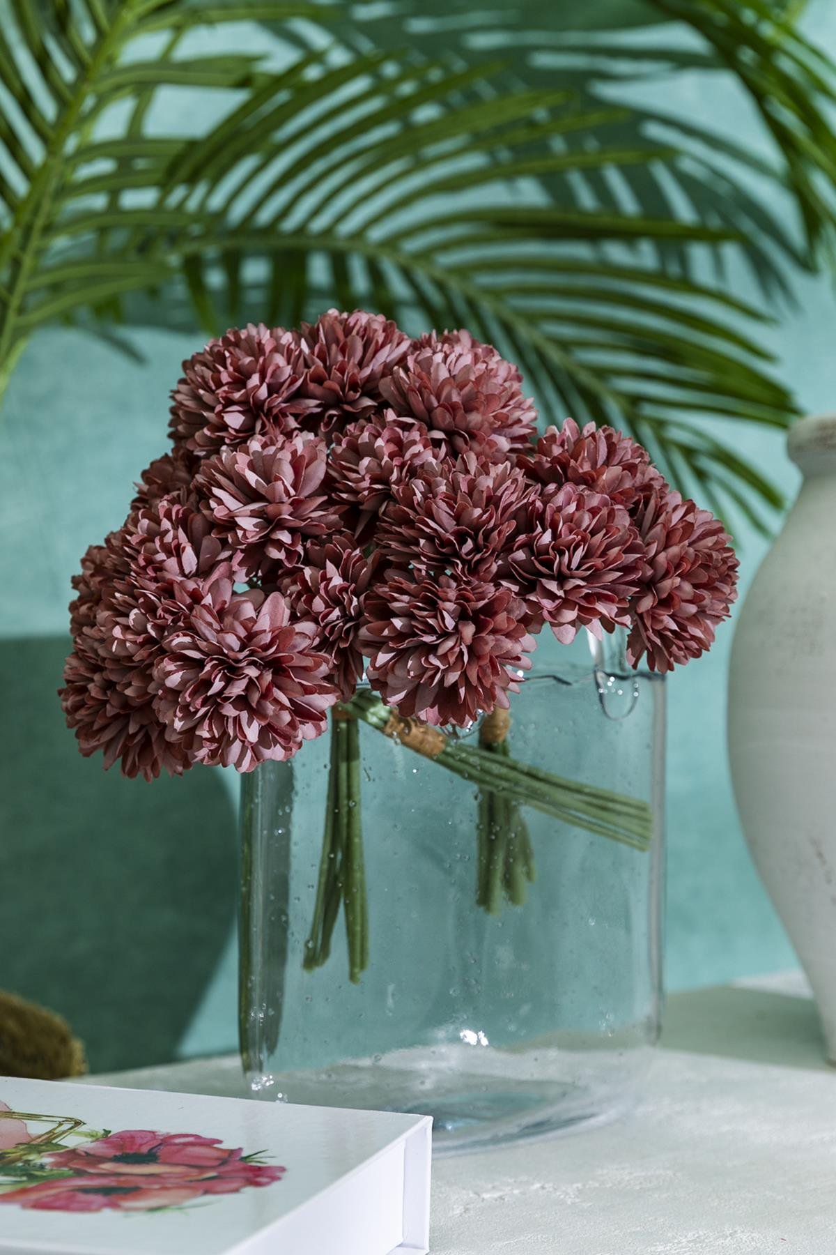 Dikey Dekor - yapay kasimpati cicegi gul kurusu 25 cm 7 dal 4691 Toptan Yapay Kasımpatı Çiçeği Gül Kurusu 25 Cm 7 Dal - Görsel 2