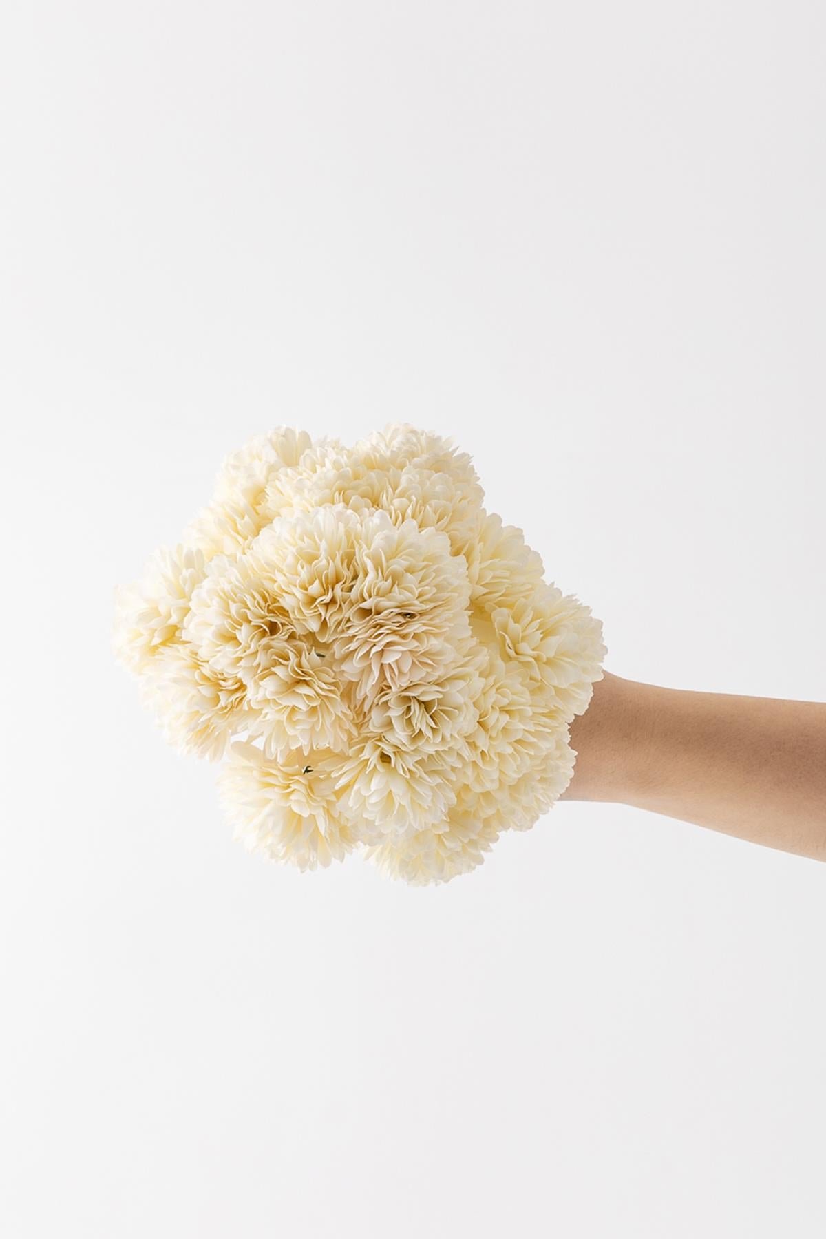 Dikey Dekor - yapay kasimpati cicegi krem 25 cm 7 dal 4688 Toptan Yapay Kasımpatı Çiçeği Krem 25 Cm 7 Dal - Görsel 4