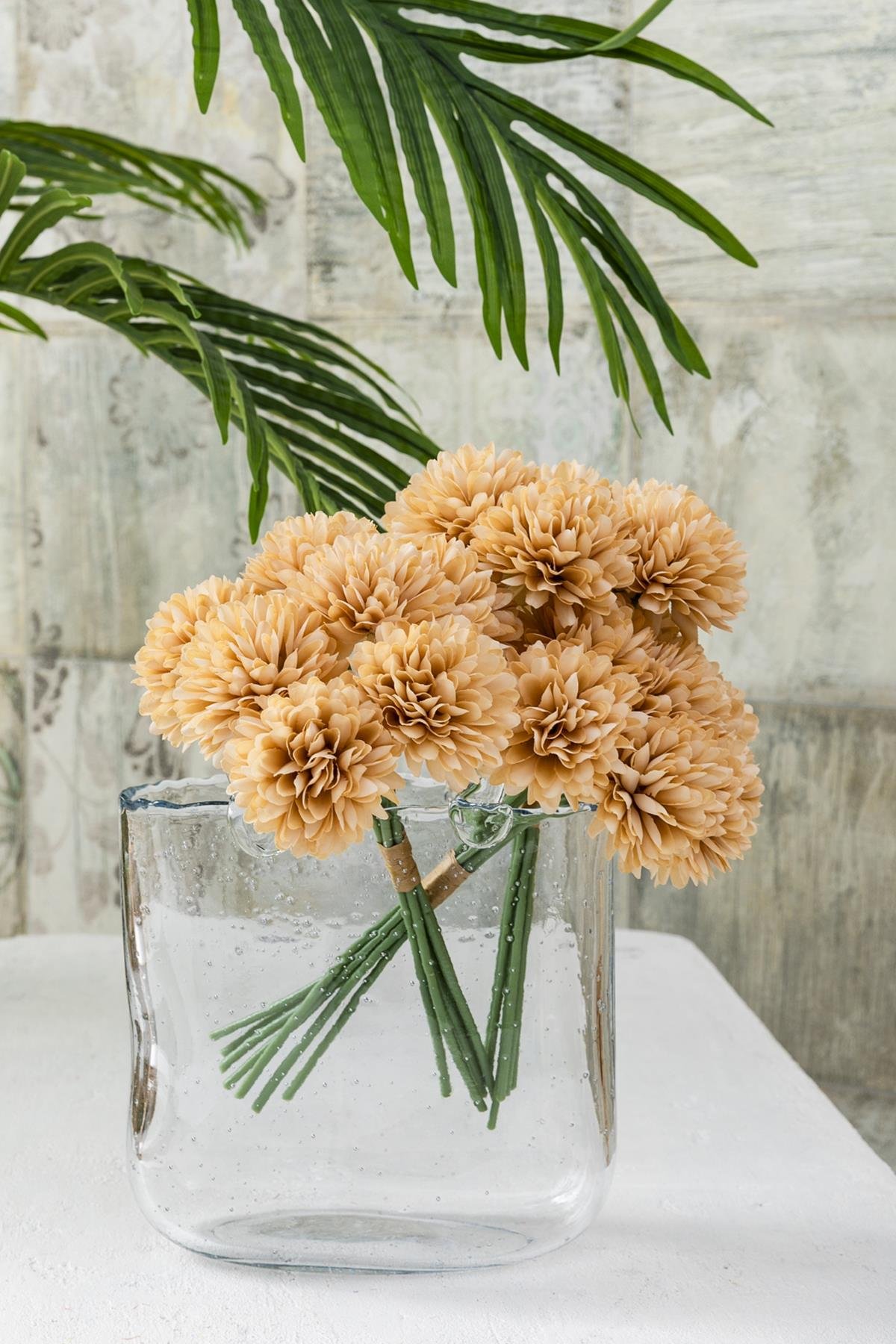 Dikey Dekor - yapay kasimpati cicegi sari 25 cm 7 dal 4706 Toptan Yapay Kasımpatı Çiçeği Sarı 25 Cm 7 Dal - Görsel 2