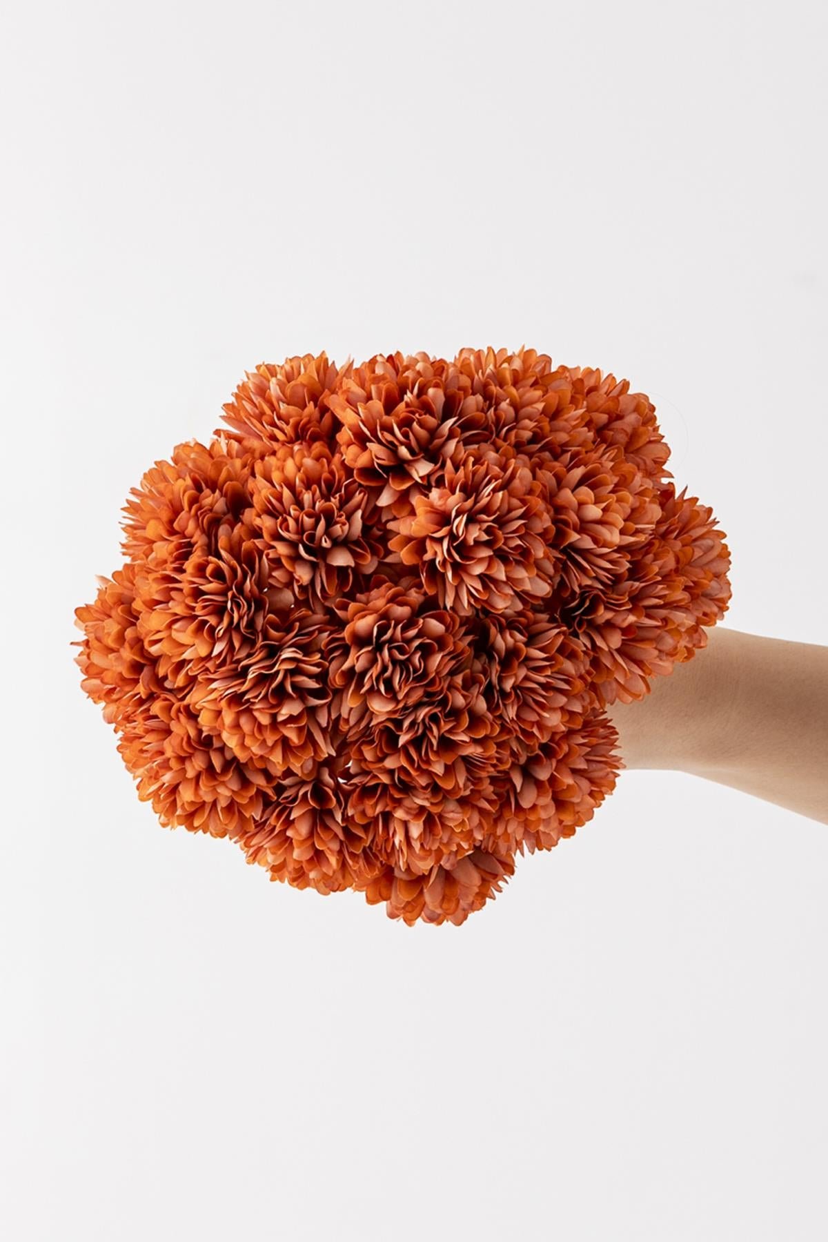Dikey Dekor - yapay kasimpati cicegi turuncu 25 cm 7 dal 4713 Toptan Yapay Kasımpatı Çiçeği Turuncu 25 Cm 7 Dal - Görsel 4
