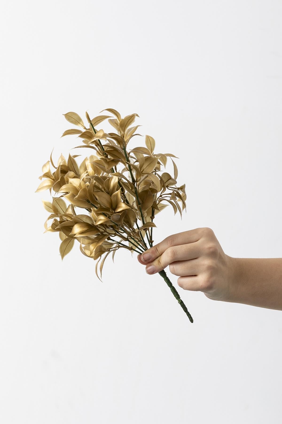 Dikey Dekor - yapay limon yapragi demeti gold 30 cm 7 dal uv 4065 Toptan Yapay Limon Yaprağı Demeti Gold 30 Cm 7 Dal (Uv) - Görsel 3