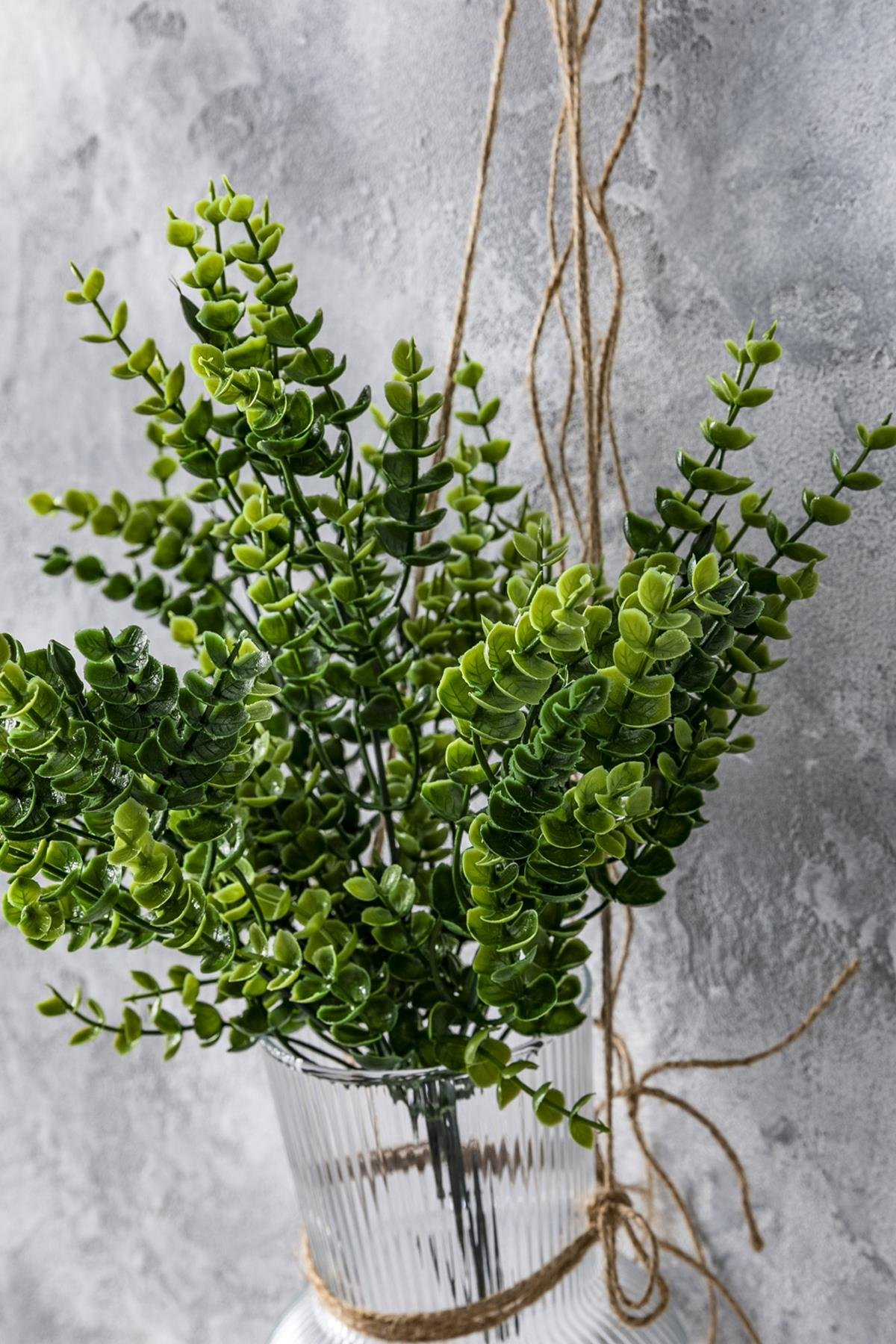 Dikey Dekor - yapay okaliptus demeti yesil 35 cm 7 dal uv 4089 Toptan Yapay Okaliptus Demeti Yeşil 35 Cm 7 Dal (Uv) - Görsel 2