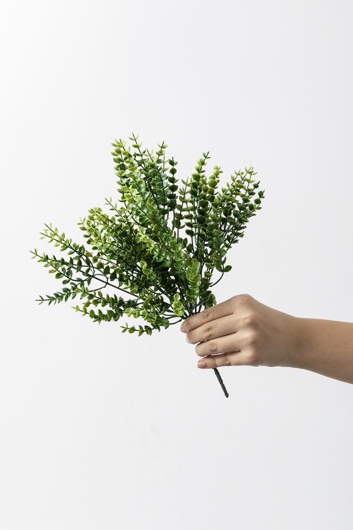 Dikey Dekor - yapay okaliptus demeti yesil 35 cm 7 dal uv 4090 Toptan Yapay Okaliptus Demeti Yeşil 35 Cm 7 Dal (Uv) - Görsel 3