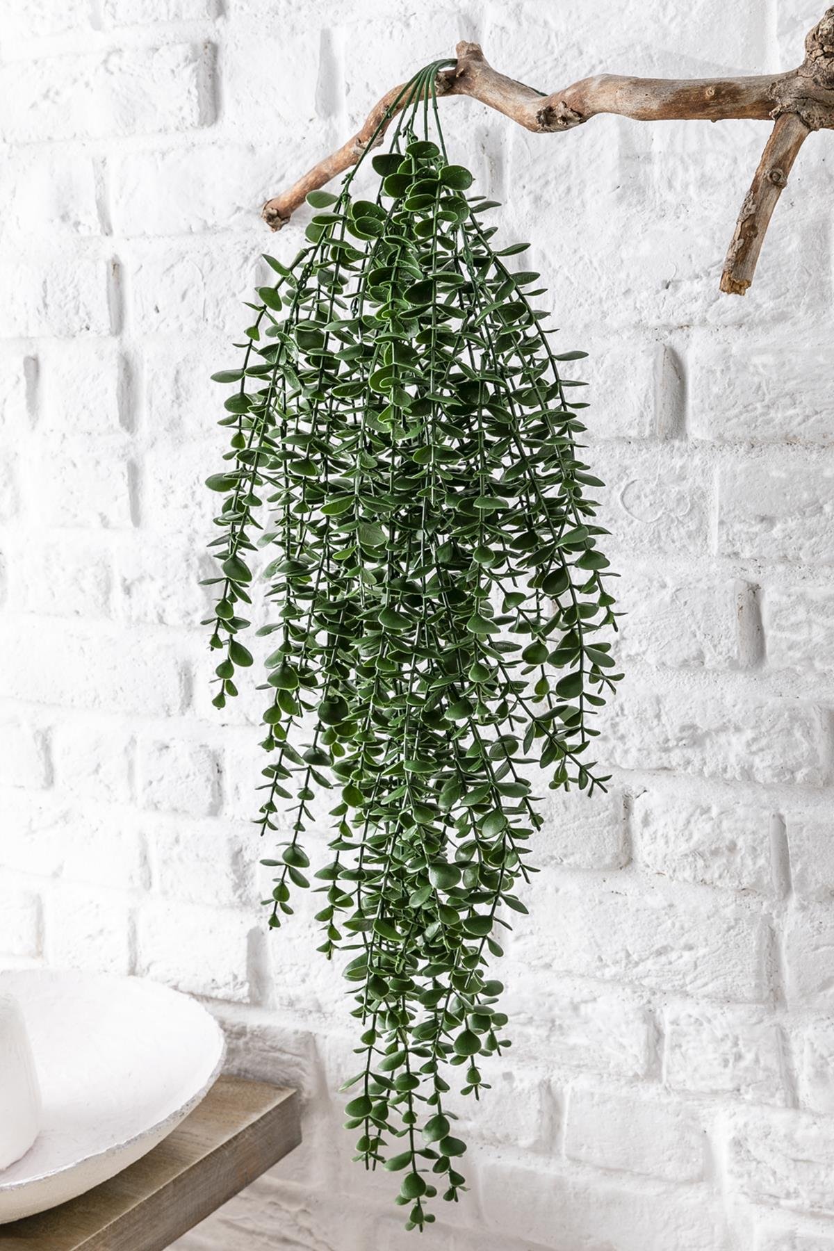 Dikey Dekor - yapay okaliptus sarmasik uv korumali koyu yesil 90 cm 5 dal 3860 Toptan Yapay Okaliptus Sarmaşık (Uv) Korumalı Koyu Yeşil 90 Cm 5 Dal (Uv) - Görsel 2