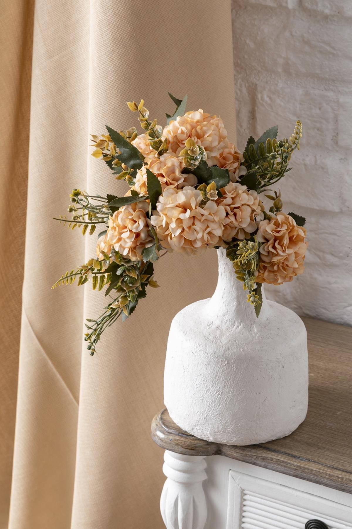 Dikey Dekor - yapay ortanca cicegi 30 cm 5 dal yavruagzi 6220 Toptan Yapay Ortanca Çiçeği 30 Cm 5 Dal Yavruağzı - Görsel 2