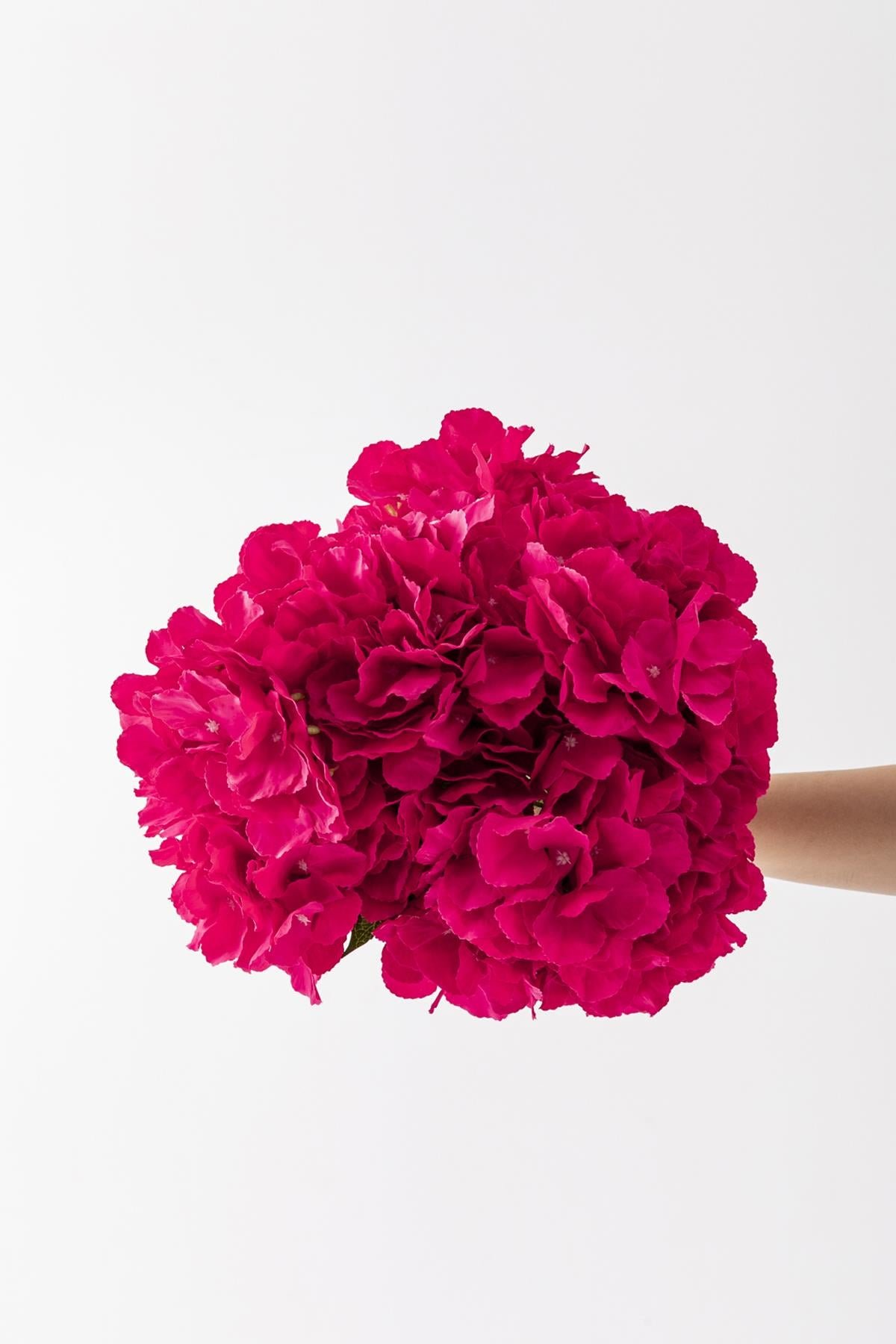 Dikey Dekor - yapay ortanca cicegi fusya 45 cm 7 dal 4752 Toptan Yapay Ortanca Çiçeği Fuşya 45 Cm 5 Dal - Görsel 3