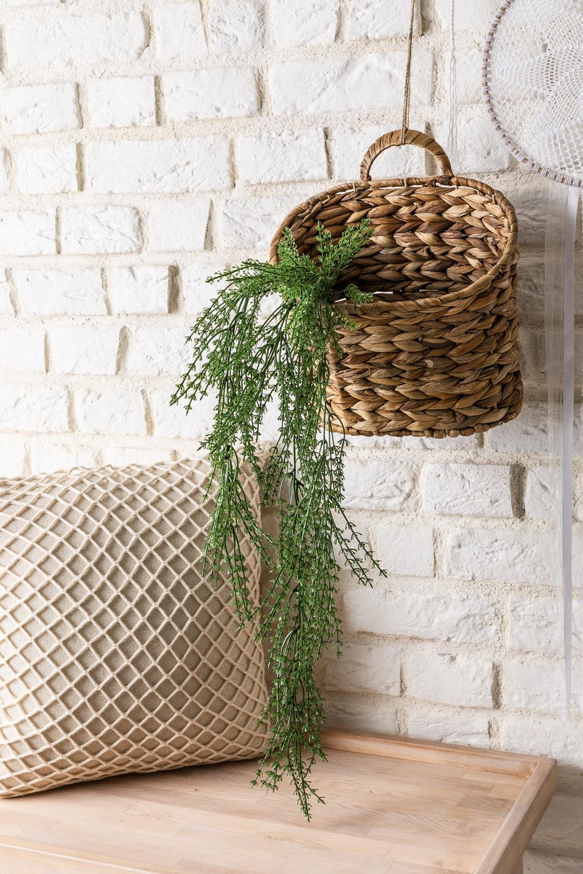 Dikey Dekor - yapay ot sarmasik koyu yesil uv korumali 80 cm 5 dal 4144 Toptan Yapay Ot Sarmaşık Koyu Yeşil (Uv) Korumalı 80 Cm 5 Dal (Uv) - Görsel 2