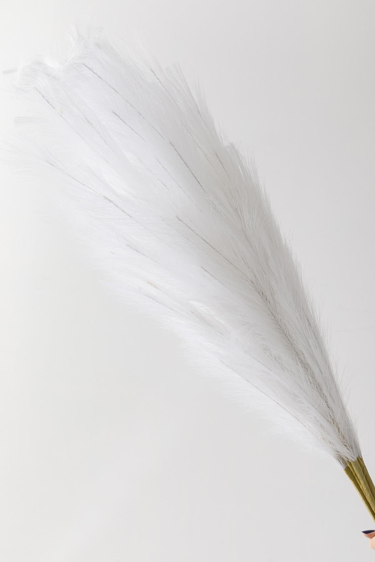 Dikey Dekor - yapay pampas 100 cm tek dal beyaz 5 li 4576 Toptan Yapay Pampas 100 Cm Tek Dal Beyaz 5'li - Görsel 4