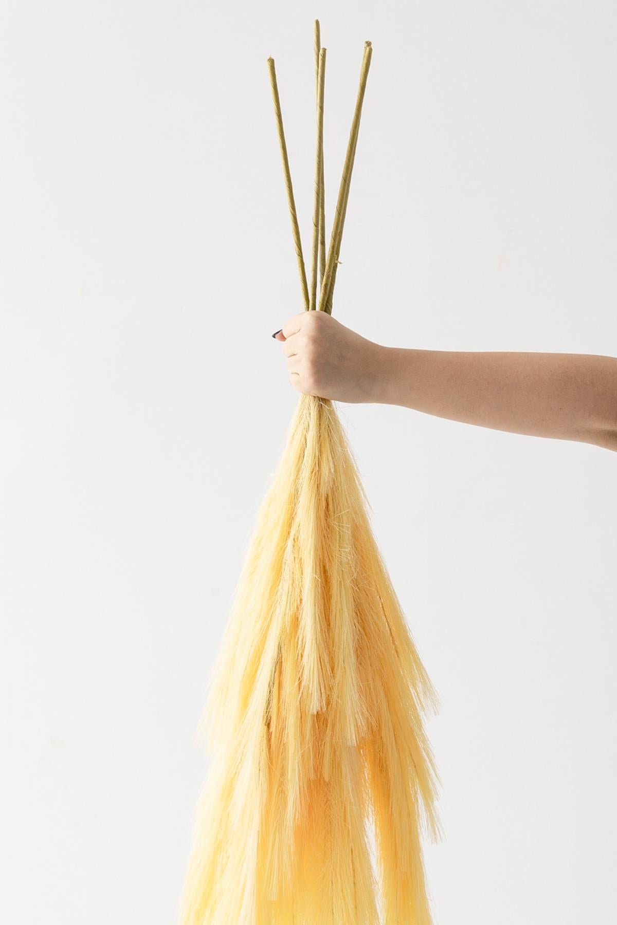 Dikey Dekor - yapay pampas 100 cm tek dal sari 5 li 4587 Toptan Yapay Pampas 100 Cm Tek Dal Sarı 5'li - Görsel 4