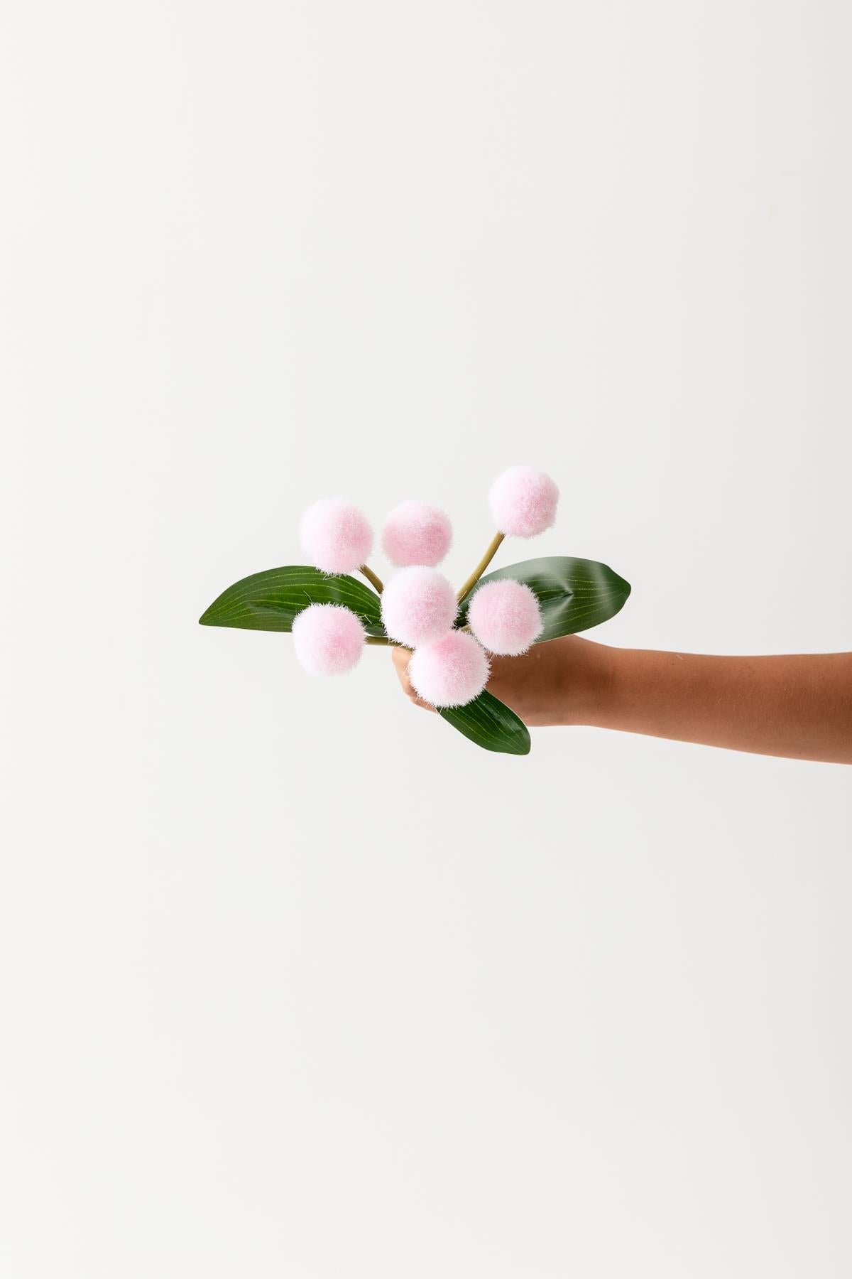 Dikey Dekor - yapay ponpon cicegi pembe 35 cm 7 dal 2723 Toptan Yapay Ponpon Çiçeği Pembe 35 Cm 7 Dal - Görsel 3