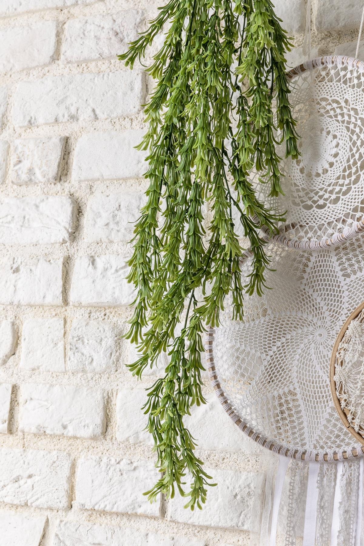 Dikey Dekor - yapay puskullu sarmasik uv korumali yesil 80 cm 5 dal 3831 Toptan Yapay Püsküllü Sarmaşık (Uv) Korumalı Yeşil 80 Cm 5 Dal (Uv) - Görsel 2