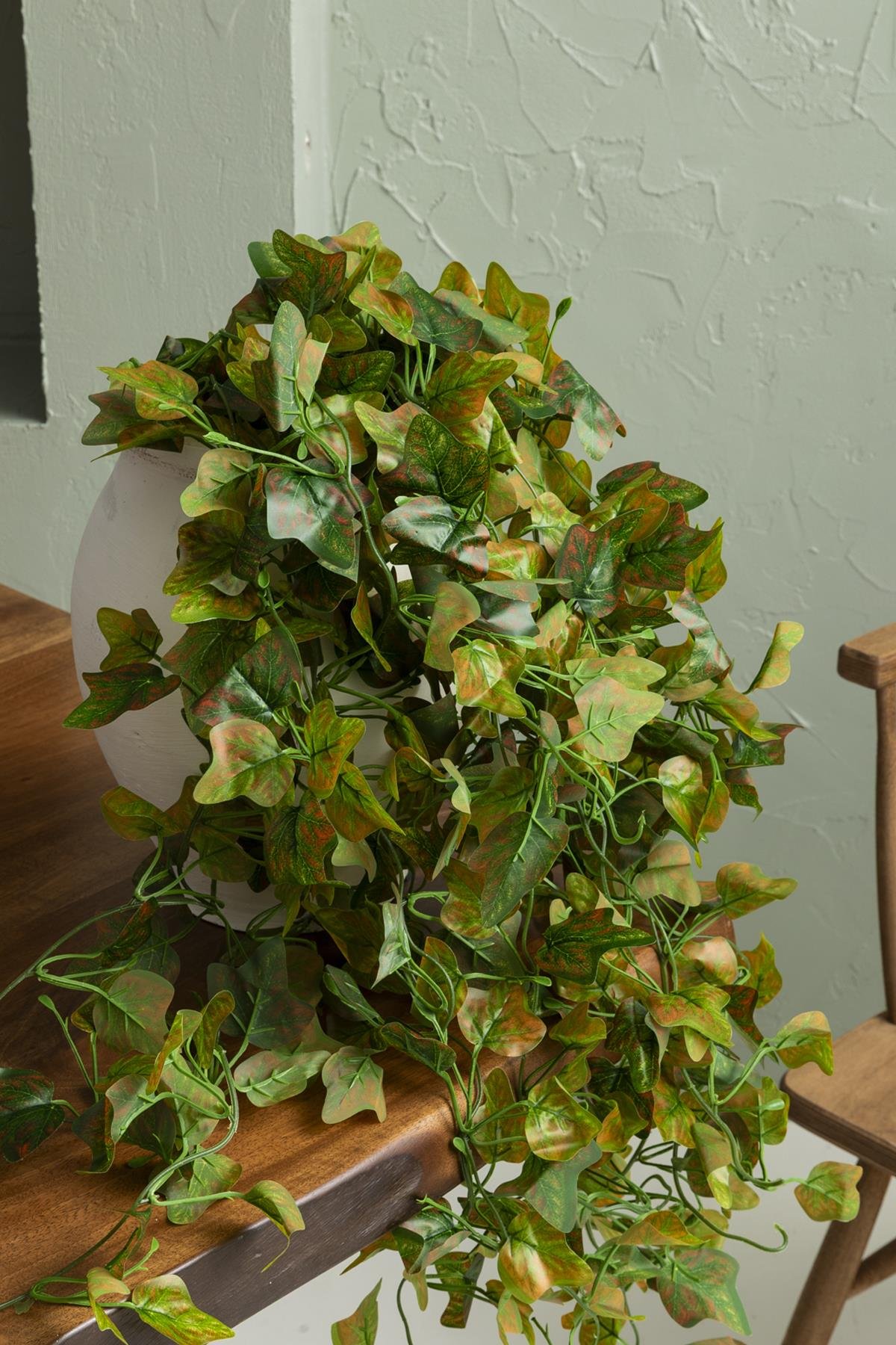 Dikey Dekor - yapay renkli sarmasik 80 cm 5 dal yesil 5802 Toptan Yapay Renkli Sarmaşık 80 Cm 5 Dal Yeşil - Görsel 2