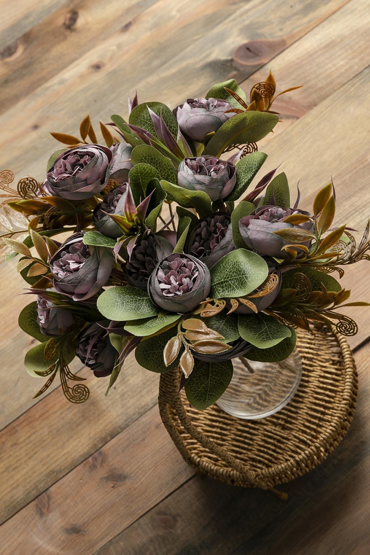 Dikey Dekor - yapay sakayik demeti 30 cm 6 dal mor 4569 Toptan Yapay Şakayık Demeti 30 Cm 6 Dal Mor - Görsel 2