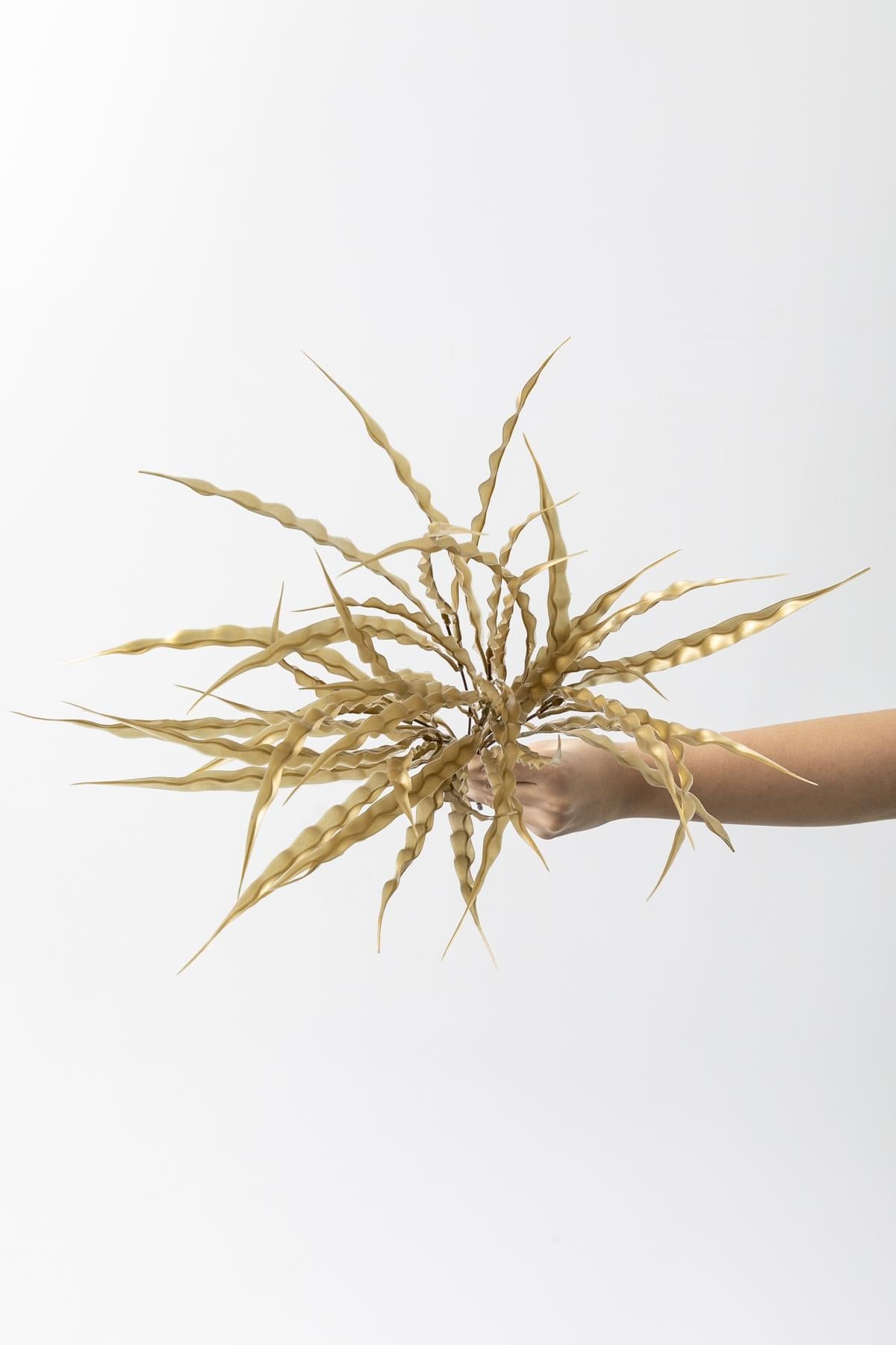Dikey Dekor - yapay saz demeti gold 50 cm 7 dal uv 4186 Toptan Yapay Saz Demeti Gold 50 Cm 7 Dal (Uv) - Görsel 4