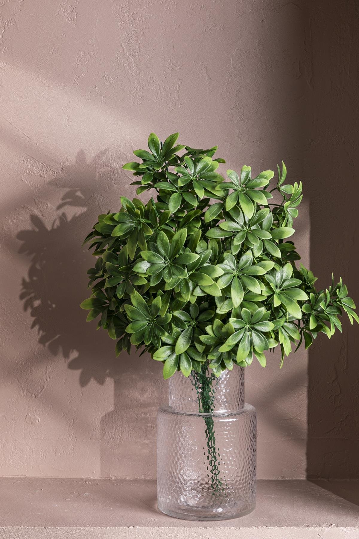 Dikey Dekor - yapay sefrole demeti yesil 60 cm 24 dal uv 3968 Toptan Yapay Şefrole Demeti Yeşil 60 Cm 24 Dal (Uv) - Görsel 2