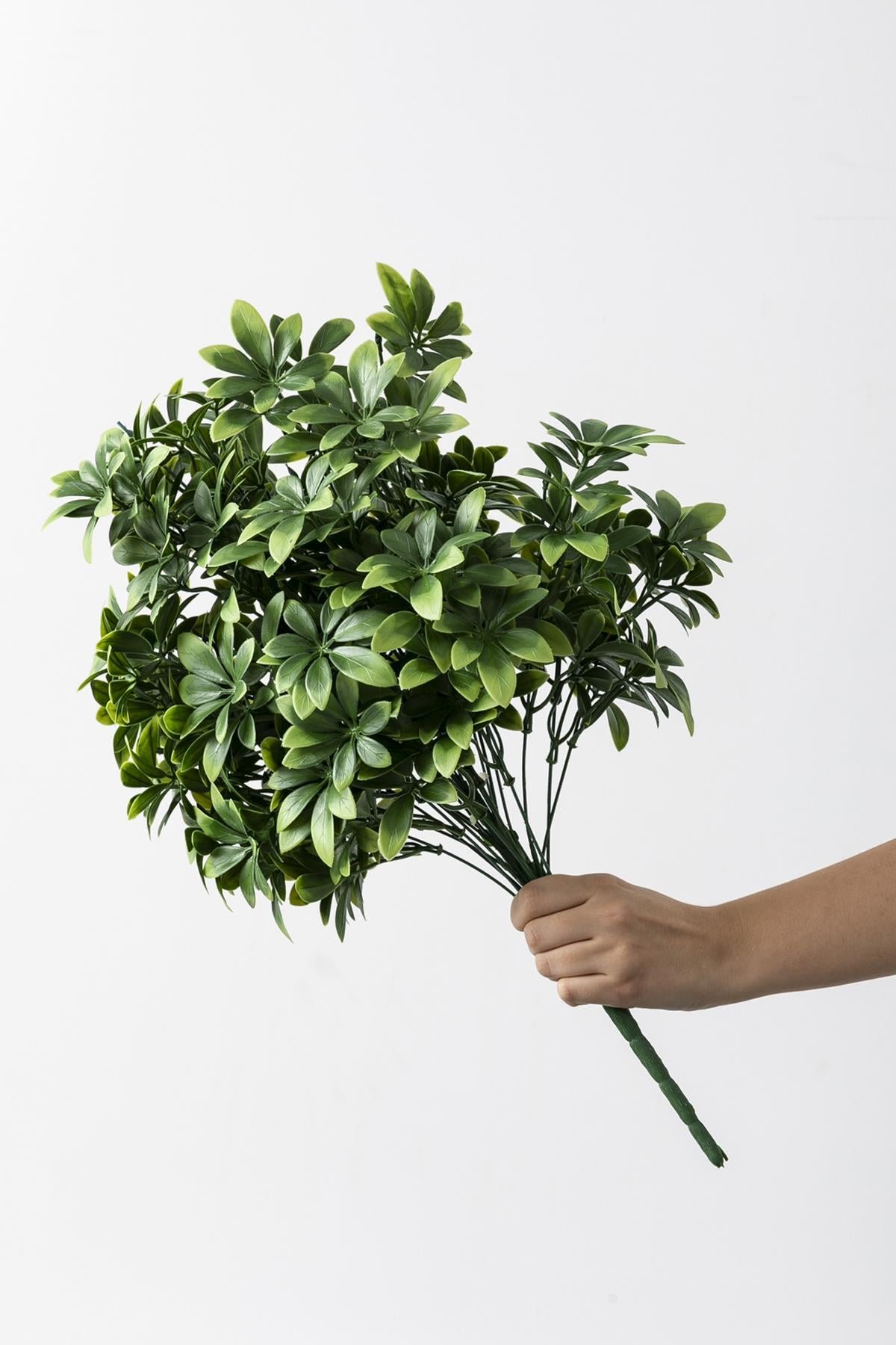 Dikey Dekor - yapay sefrole demeti yesil 60 cm 24 dal uv 3969 Toptan Yapay Şefrole Demeti Yeşil 60 Cm 24 Dal (Uv) - Görsel 3