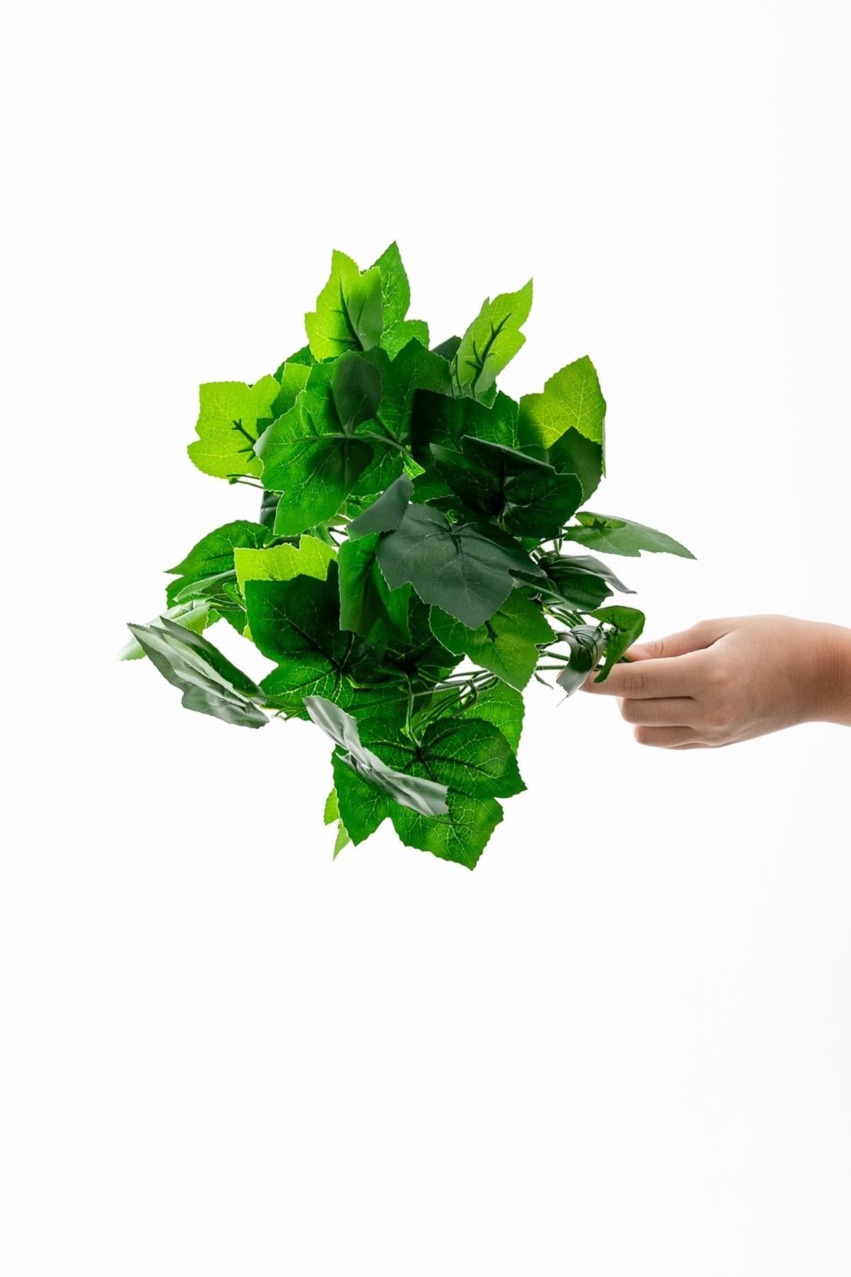 Dikey Dekor - yapay yesillik demeti yesil 40 cm 5 dal 7596 Toptan Yapay Yeşillik Demeti Yeşil 40 Cm 5 Dal - Görsel 3