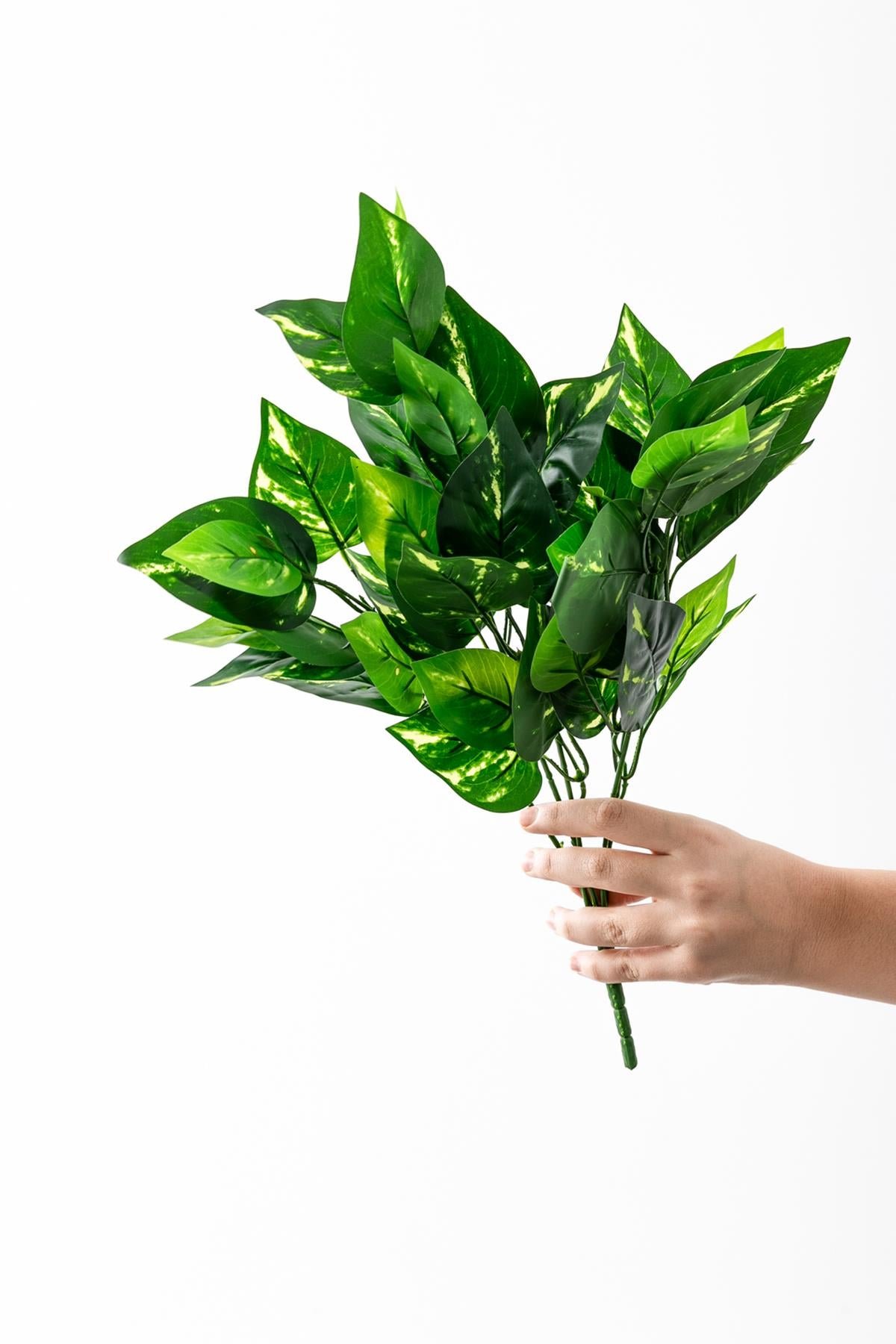 Dikey Dekor - yapay yesillik demeti yesil 40 cm 5 dal 7624 Toptan Yapay Yeşillik Demeti Yeşil 40 Cm 5 Dal - Görsel 4