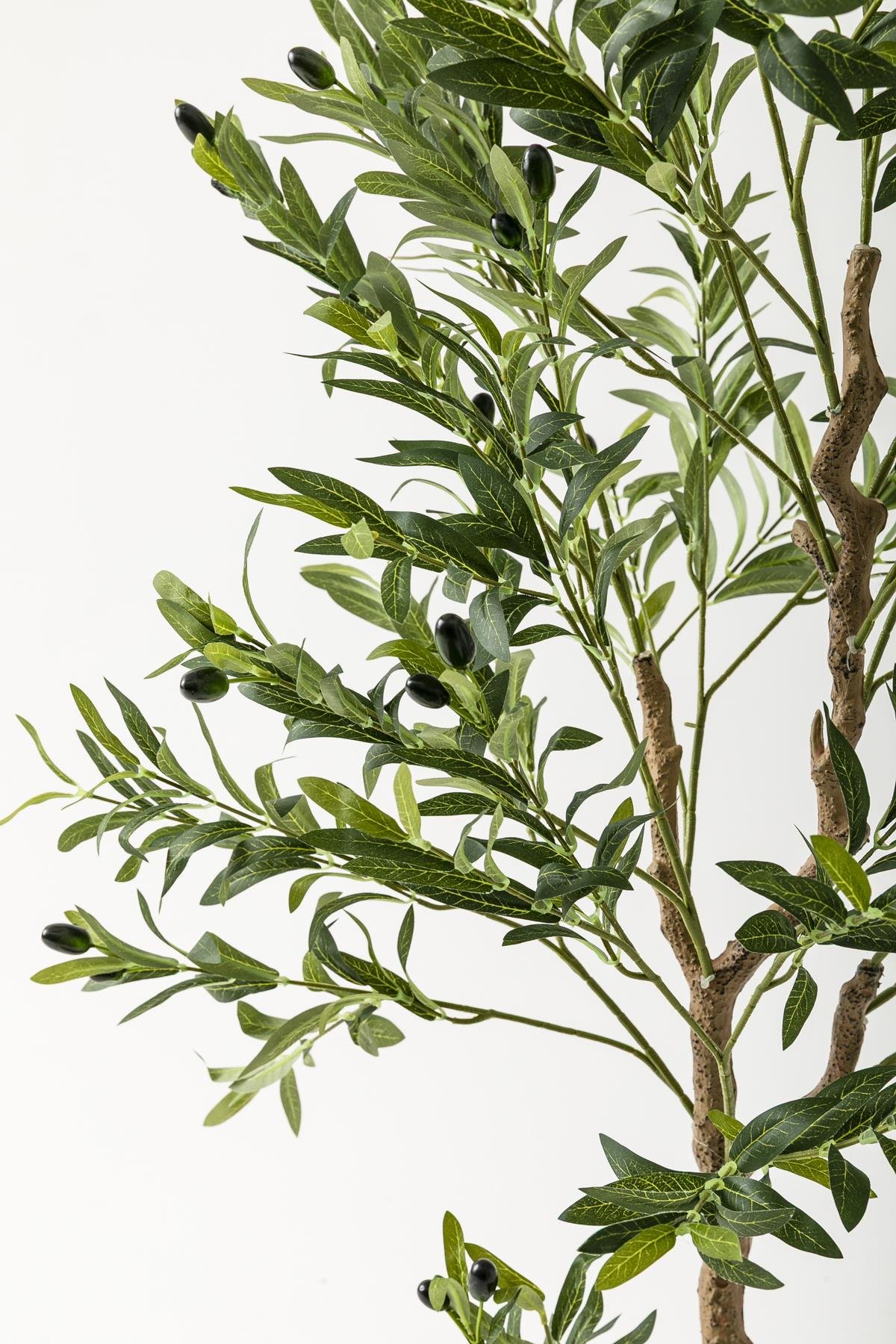 Dikey Dekor - yapay zeytin agaci 175 cm gold metal saksi 5527 Toptan Yapay Zeytin Ağacı 175 Cm Gold Metal Saksı - Görsel 2