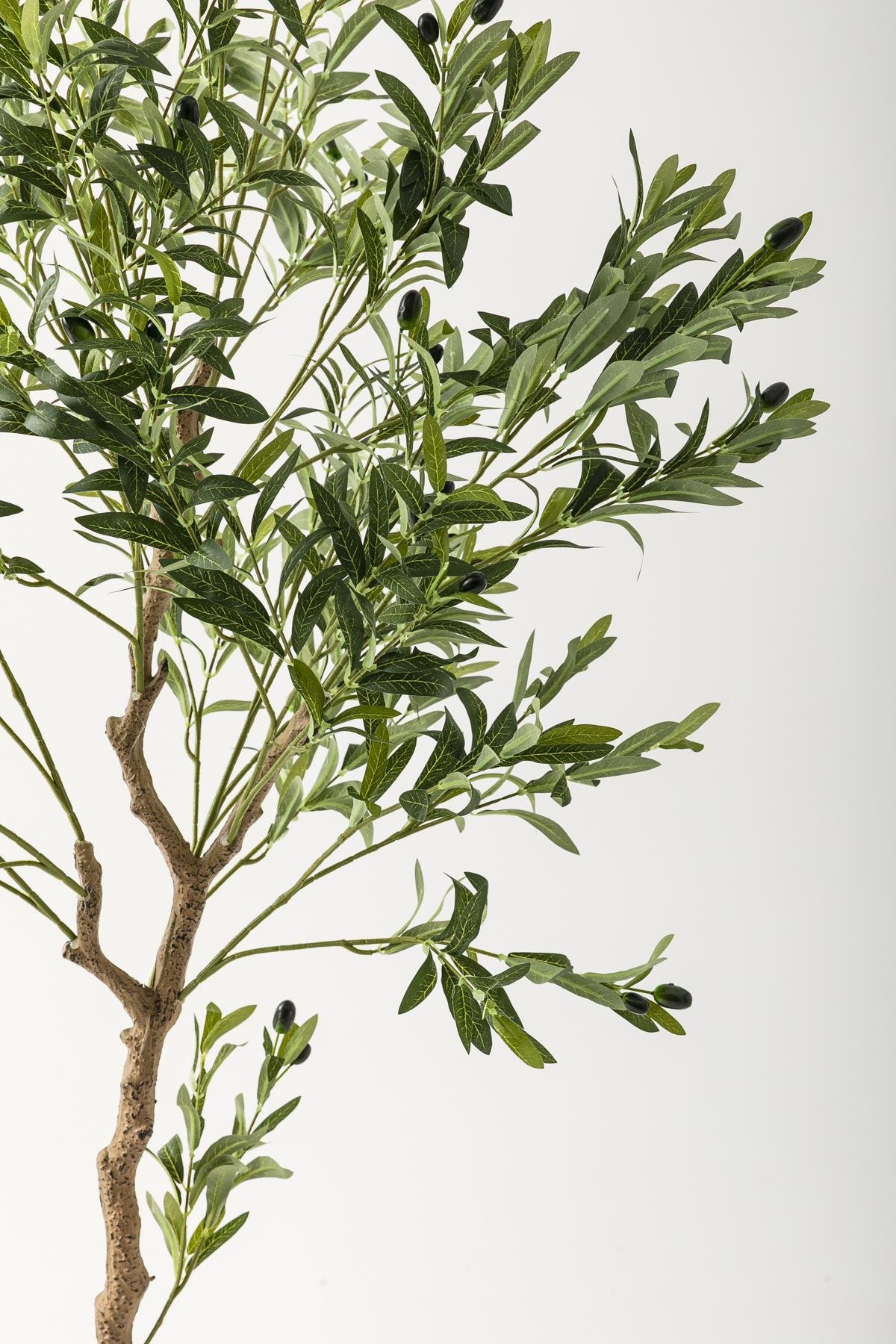 Dikey Dekor - yapay zeytin agaci 175 cm kahverengi gold metal saksi 5543 Toptan Yapay Zeytin Ağacı 175 Cm Kahverengi Gold Metal Saksı - Görsel 3