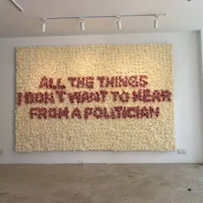 Yapay Gül Duvar Kaplama Piyalepaşa Sanat Sergisi